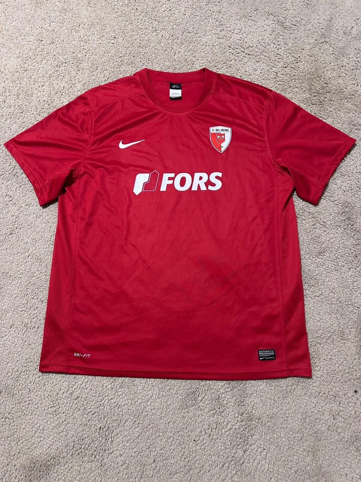 Nike Fc Bien-Bienne 2014/15 Football Shirt Soccer Jersey Sz XL Size US XL / EU 56 / 4 - 1 Thumbnail