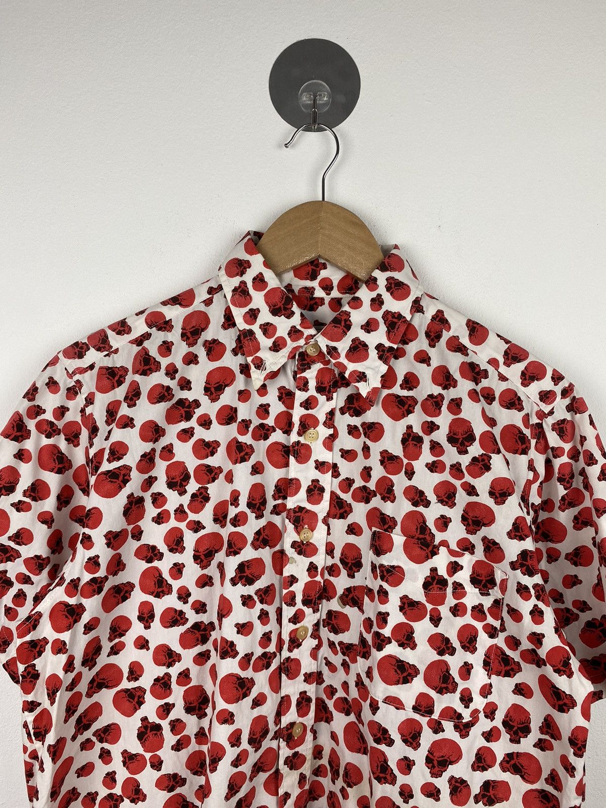 If Six Was Nine Red Skull Button Up Shirt Size US M / EU 48-50 / 2 - 2 Thumbnail