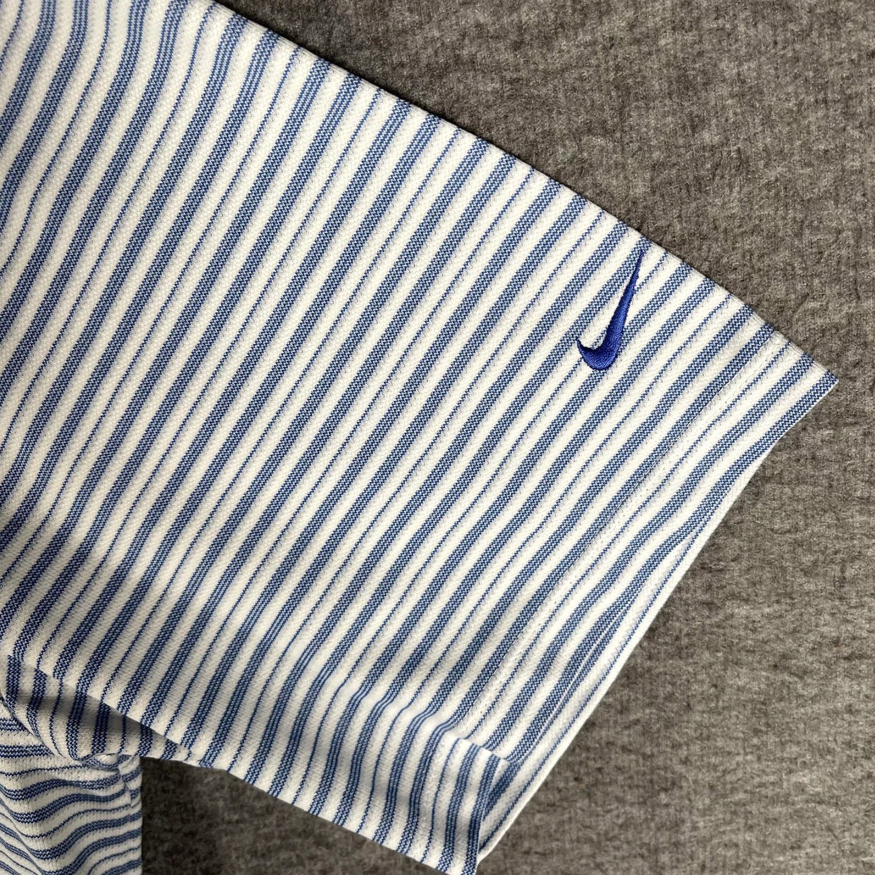 Nike Nike Dri-FIT Doral Polo Shirt Mens 2XL Blue White Striped Short Sleeve Golf Shirt Size US XXL / EU 58 / 5 - 5 Thumbnail