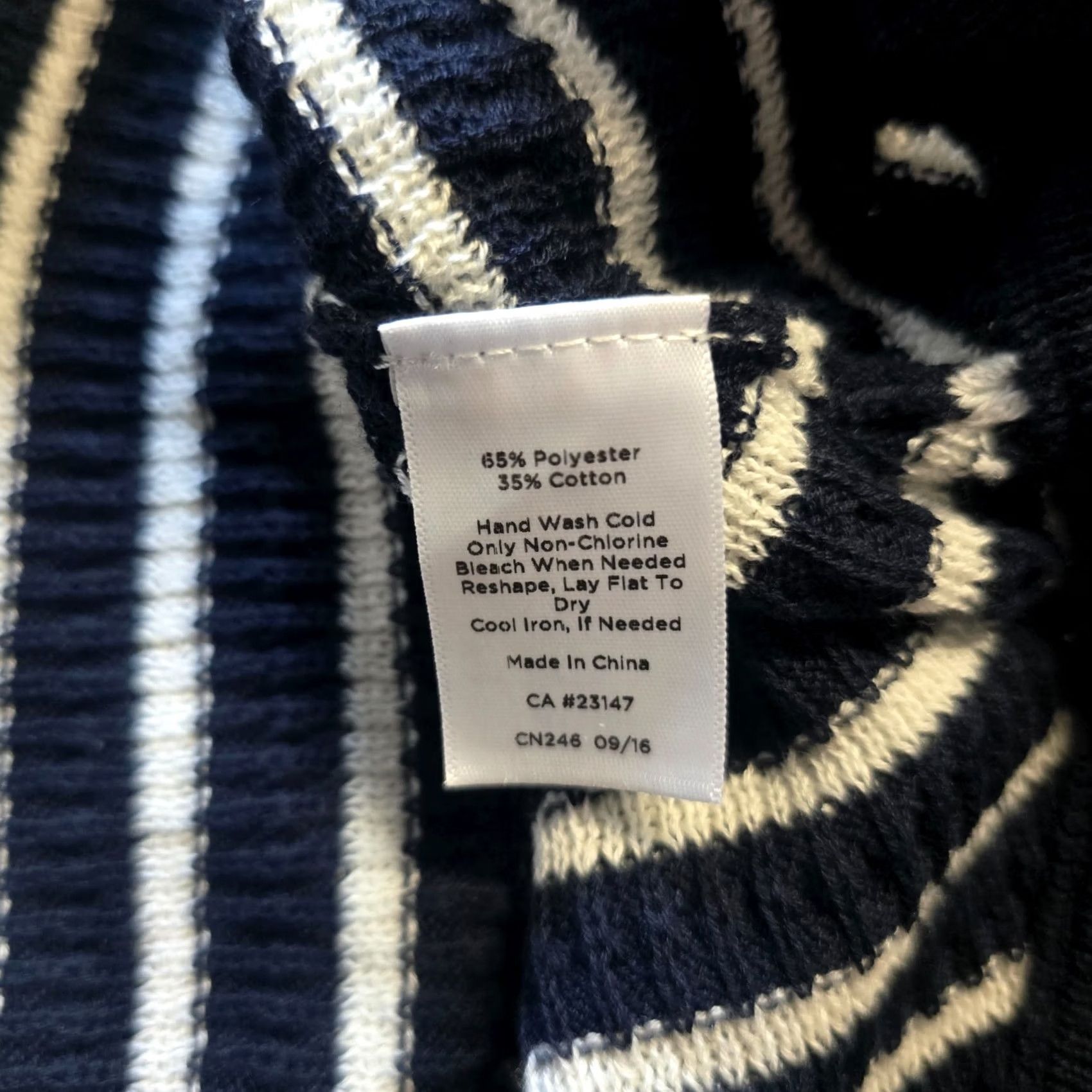 Talbots Talbots Poncho Women Size Medium Blue White Striped Knit Sweater Casual Nautical Cape Lightweight Knit Spring Winter Fall Mens? Size M / US 6-8 / IT 42-44 - 7 Thumbnail