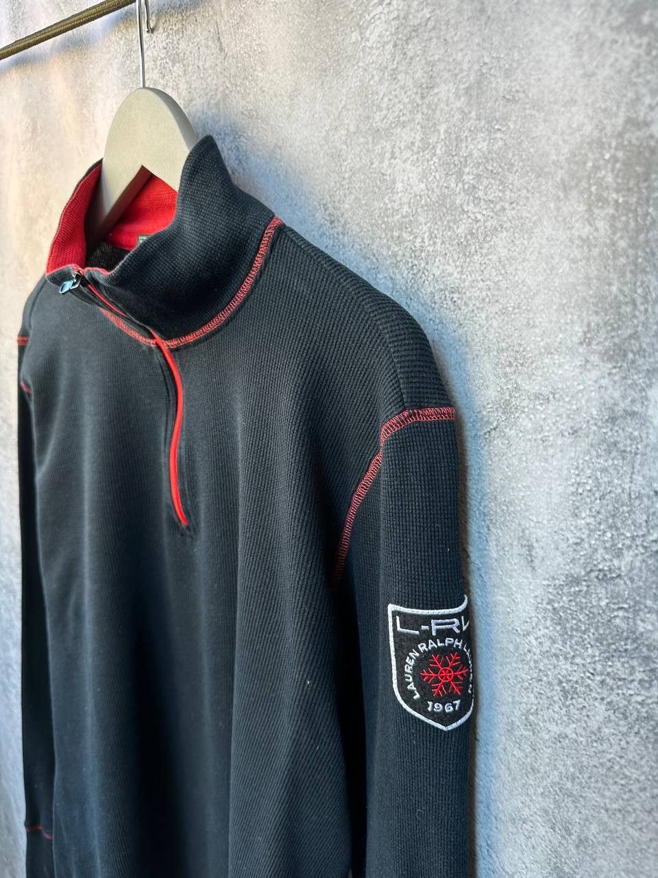 Lauren Ralph Lauren Lauren Ralph Lauren Vintage 1/4 Zip Waffle Sweater LOGO Size XL / US 12-14 / IT 48-50 - 6 Thumbnail