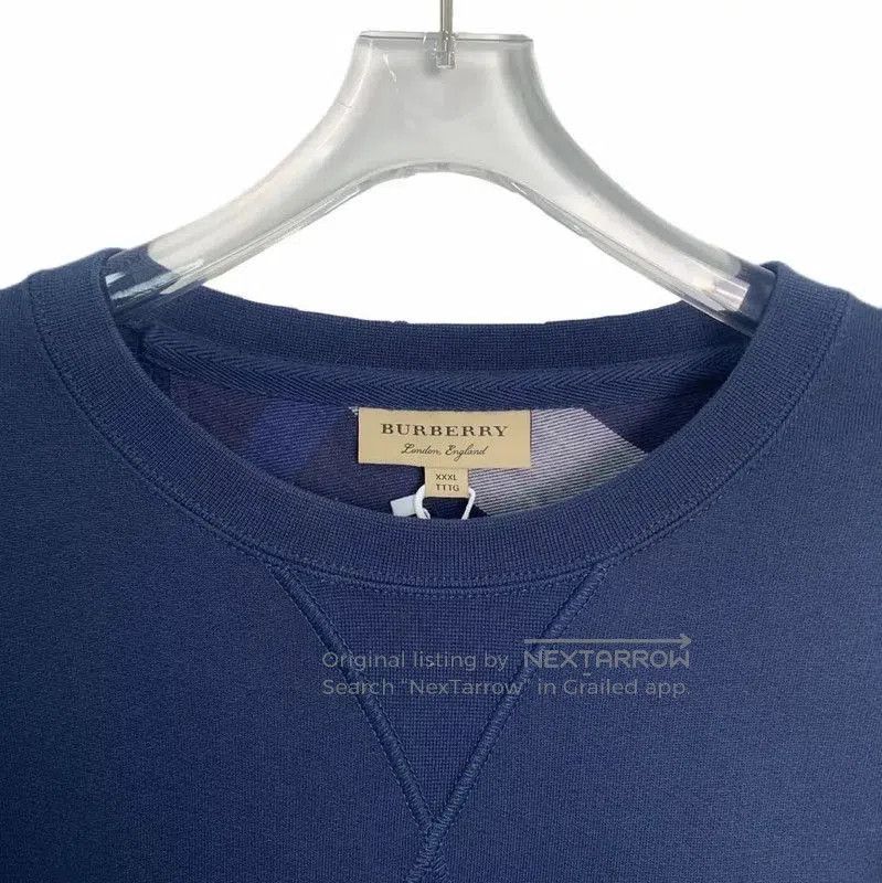 Burberry Burberry Navy Cotton Sweatshirt for Men. Size US XXL / EU 58 / 5 - 3 Thumbnail