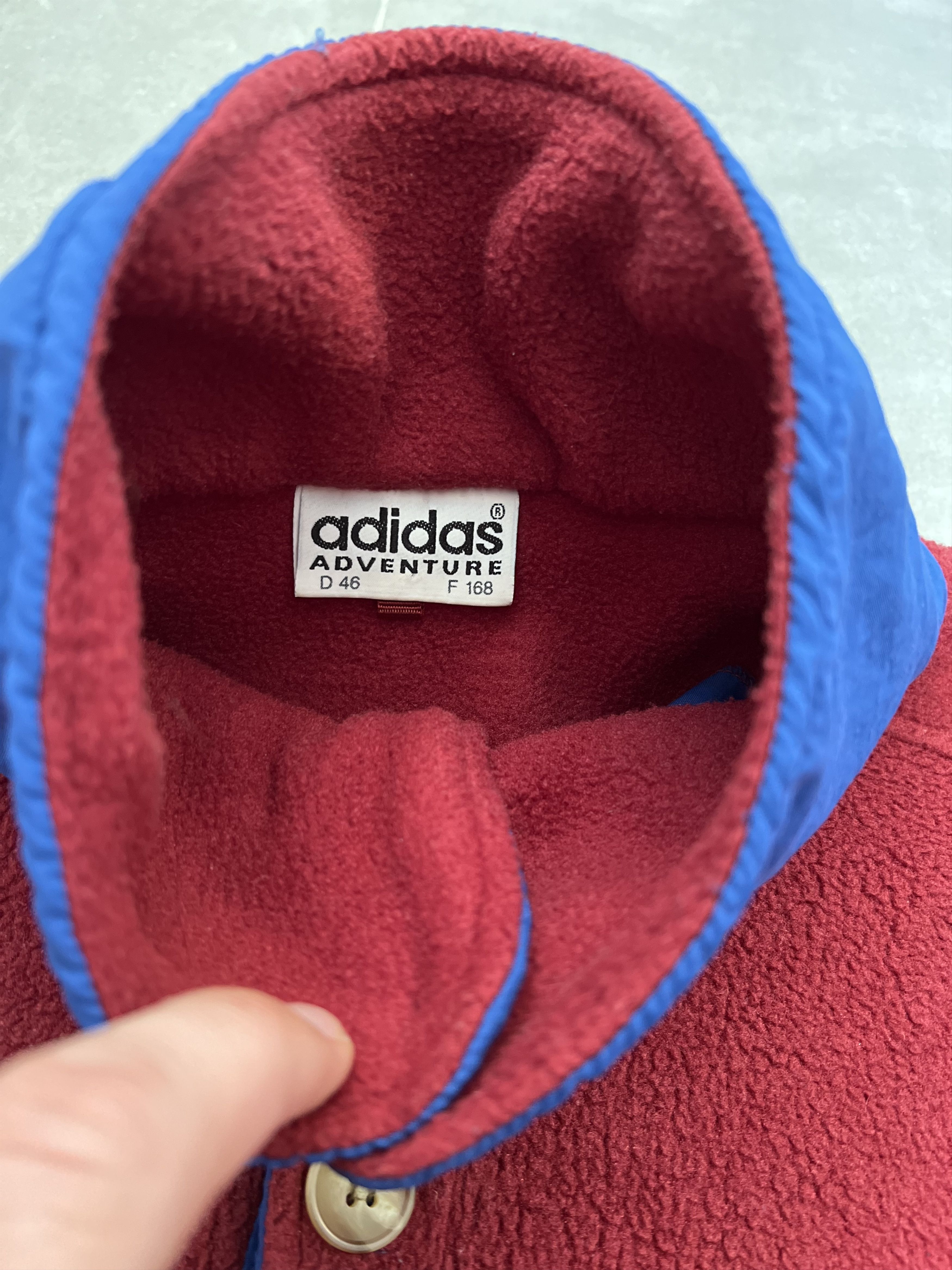 Adidas Vintage 1992 Adidas Adventure Fleece sweatshirt Size US S / EU 44-46 / 1 - 9 Thumbnail