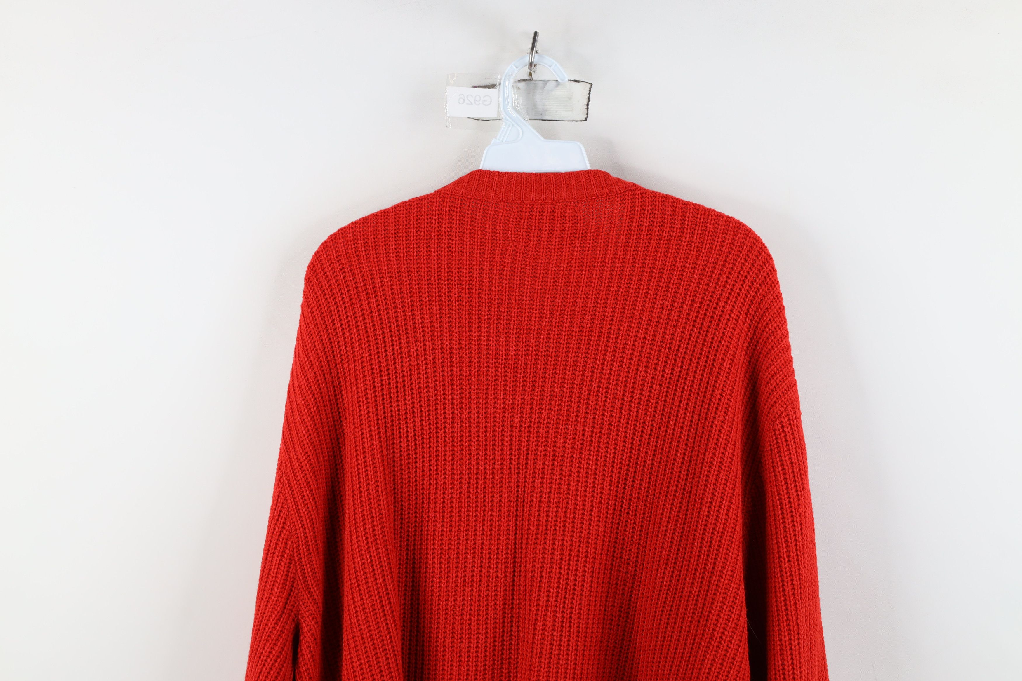 Vintage Vintage 90s Streetwear Chunky Ribbed Knit Crewneck Sweater Size US XXL / EU 58 / 5 - 10 Thumbnail