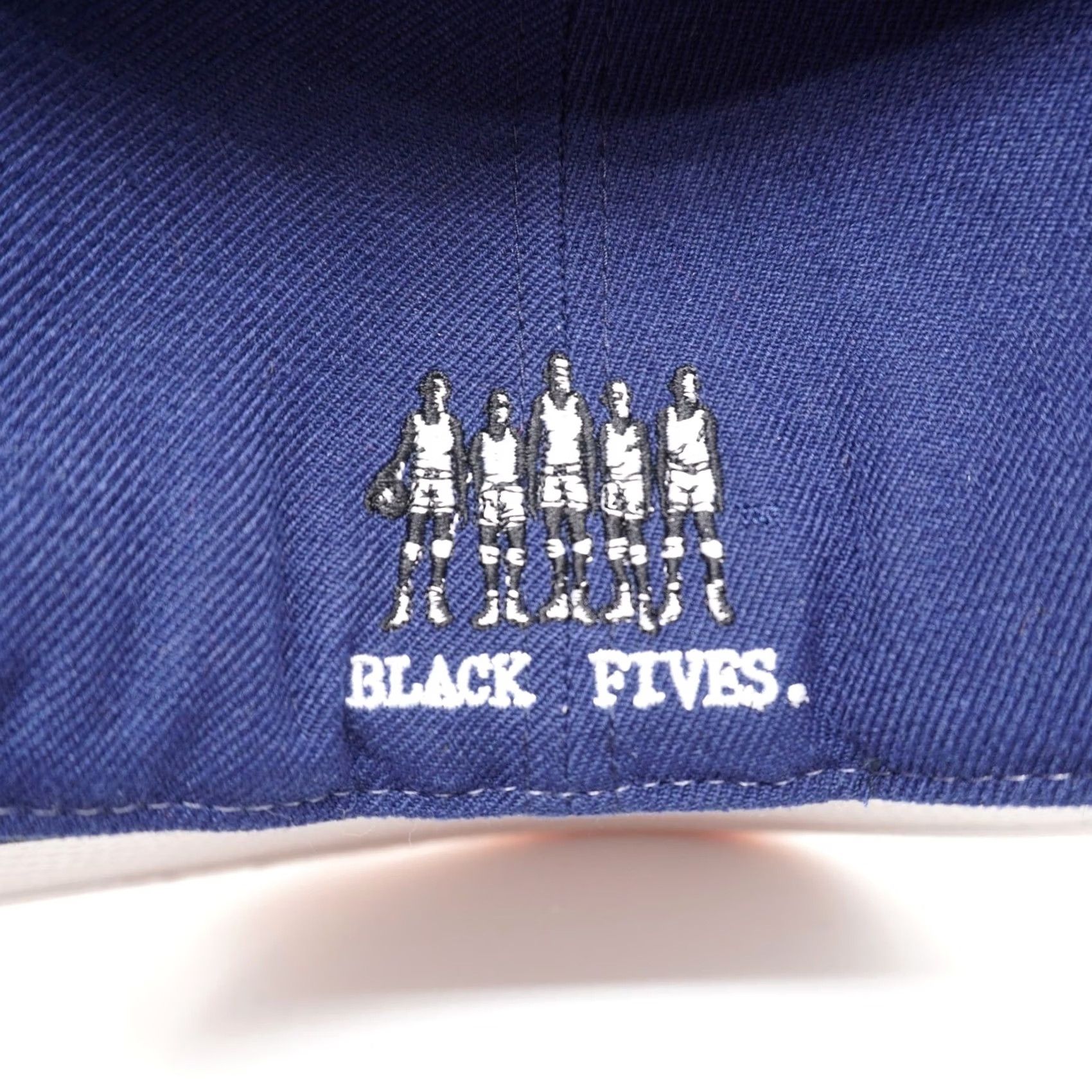 American Needle American Needle Lincoln University Black Fives Mens Fitted Hat Navy Orange 7 3/4 Size ONE SIZE - 6 Thumbnail
