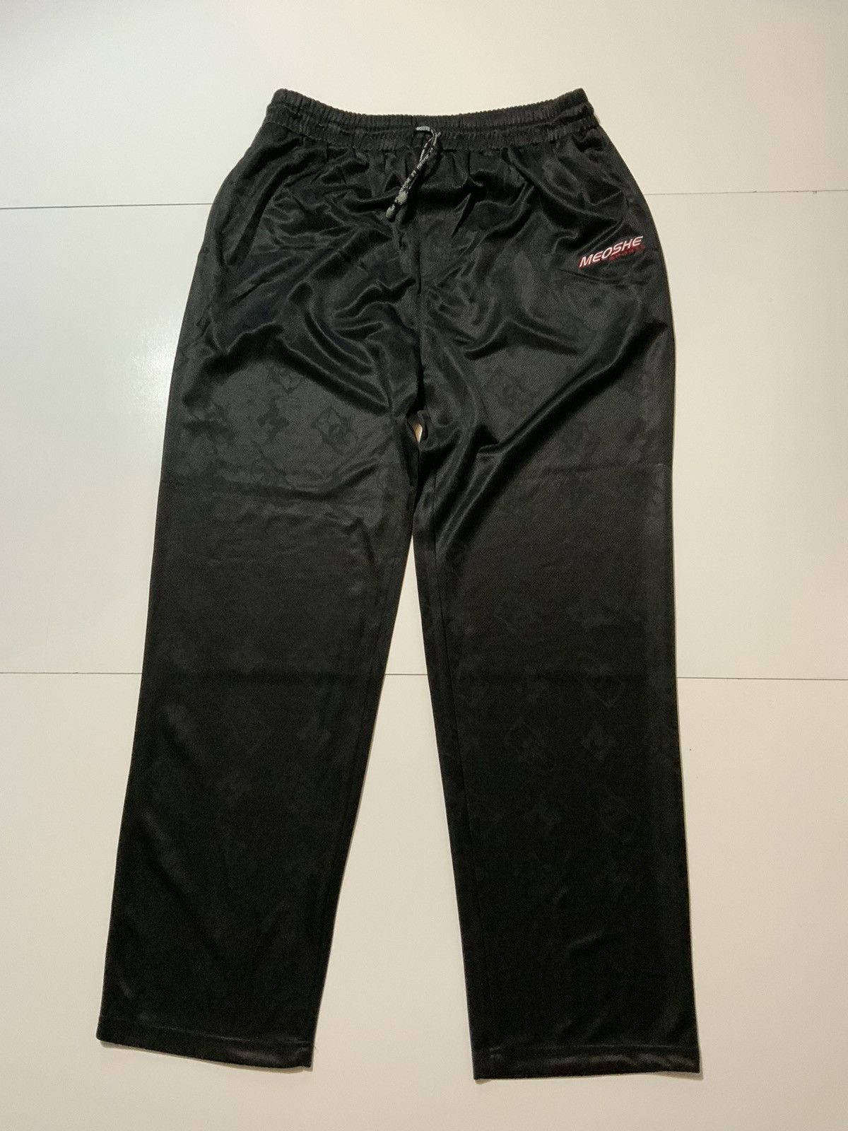 Vintage Vintage Y2K Meoshe Monogram Dog Wide Leg Track Sweat Pants Size US 34 / EU 50 - 1 Thumbnail