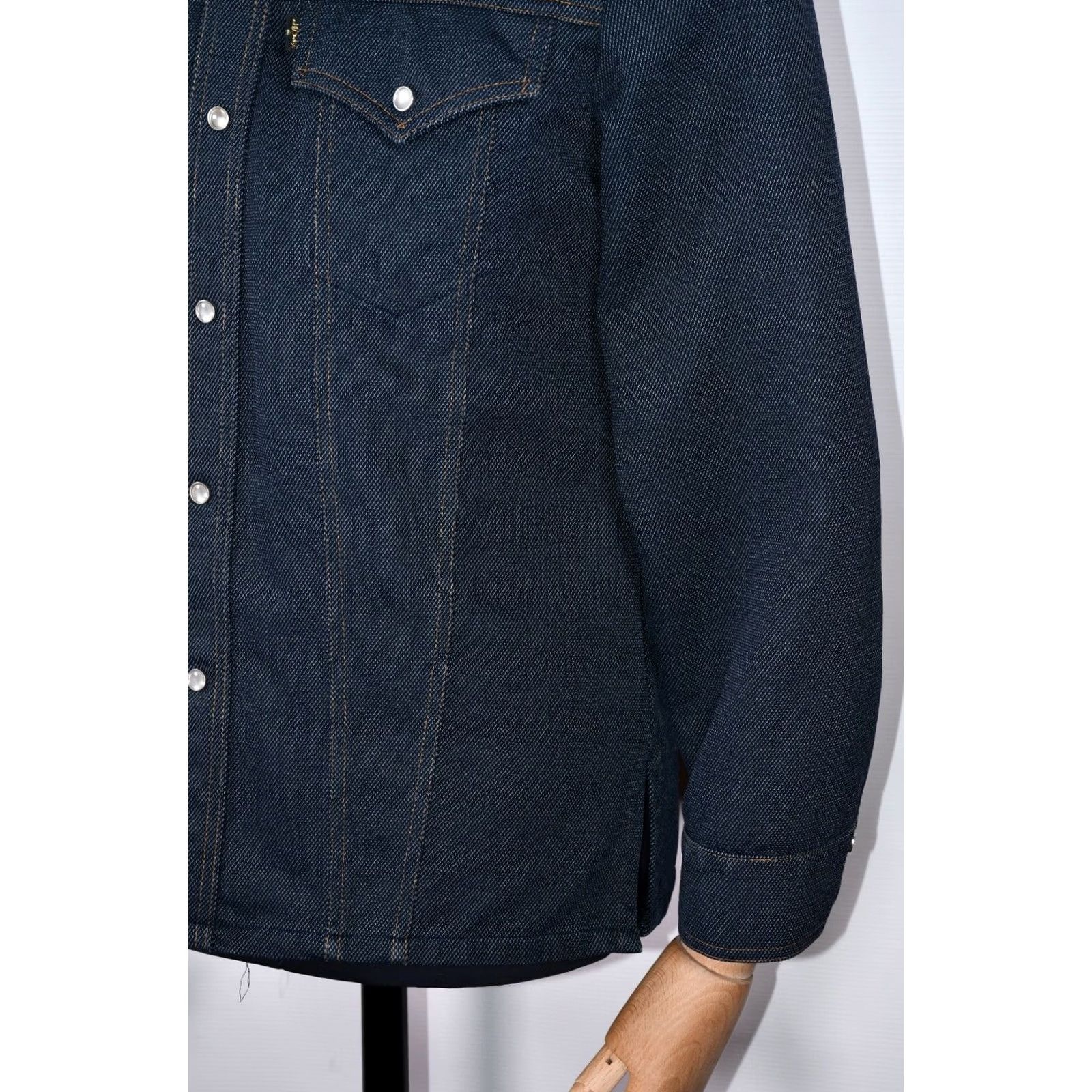 Levi's VINTAGE Levi's Saddlemen Western Men's Pearl Snap Down Shirt Jacket Blue M Size US M / EU 48-50 / 2 - 7 Thumbnail