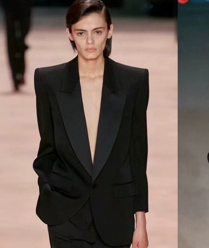 Saint Laurent Paris classic smoking suit by saint laurent-2507 Size US S / EU 44-46 / 1 - 6 Thumbnail