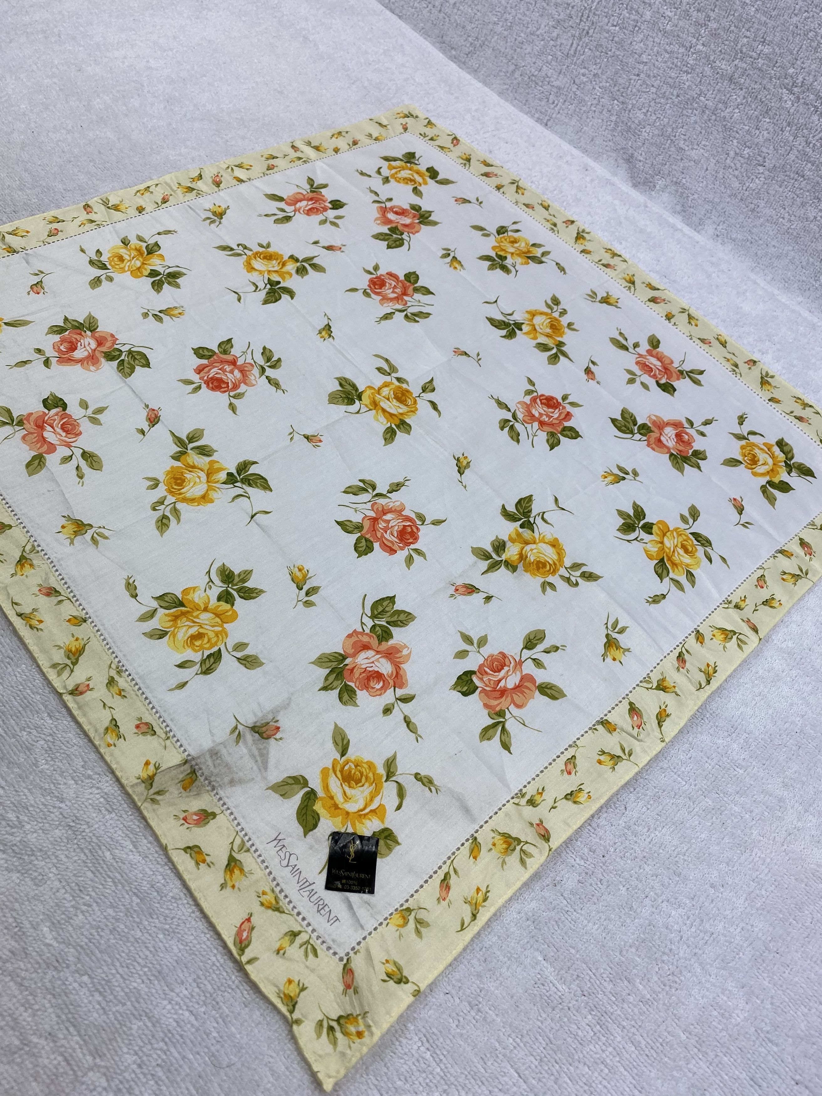 Yves Saint Laurent Yves Saint Laurent Handkerchief / Bandana / Neckerchief Size ONE SIZE - 4 Thumbnail