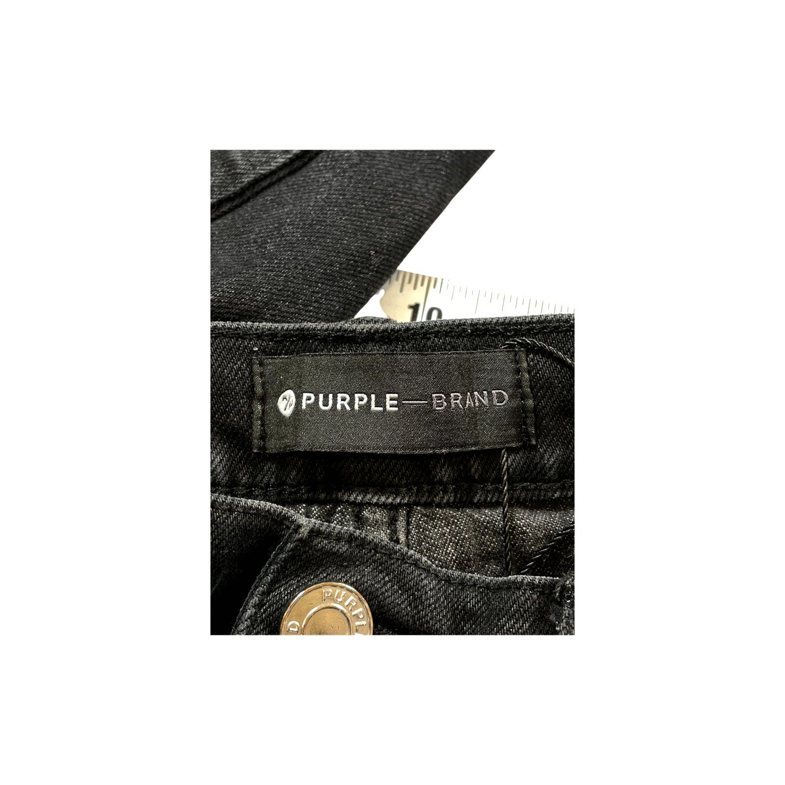 Purple Brand Purple Brand Denim Black Cargo Pants Size US 31 - 3 Thumbnail