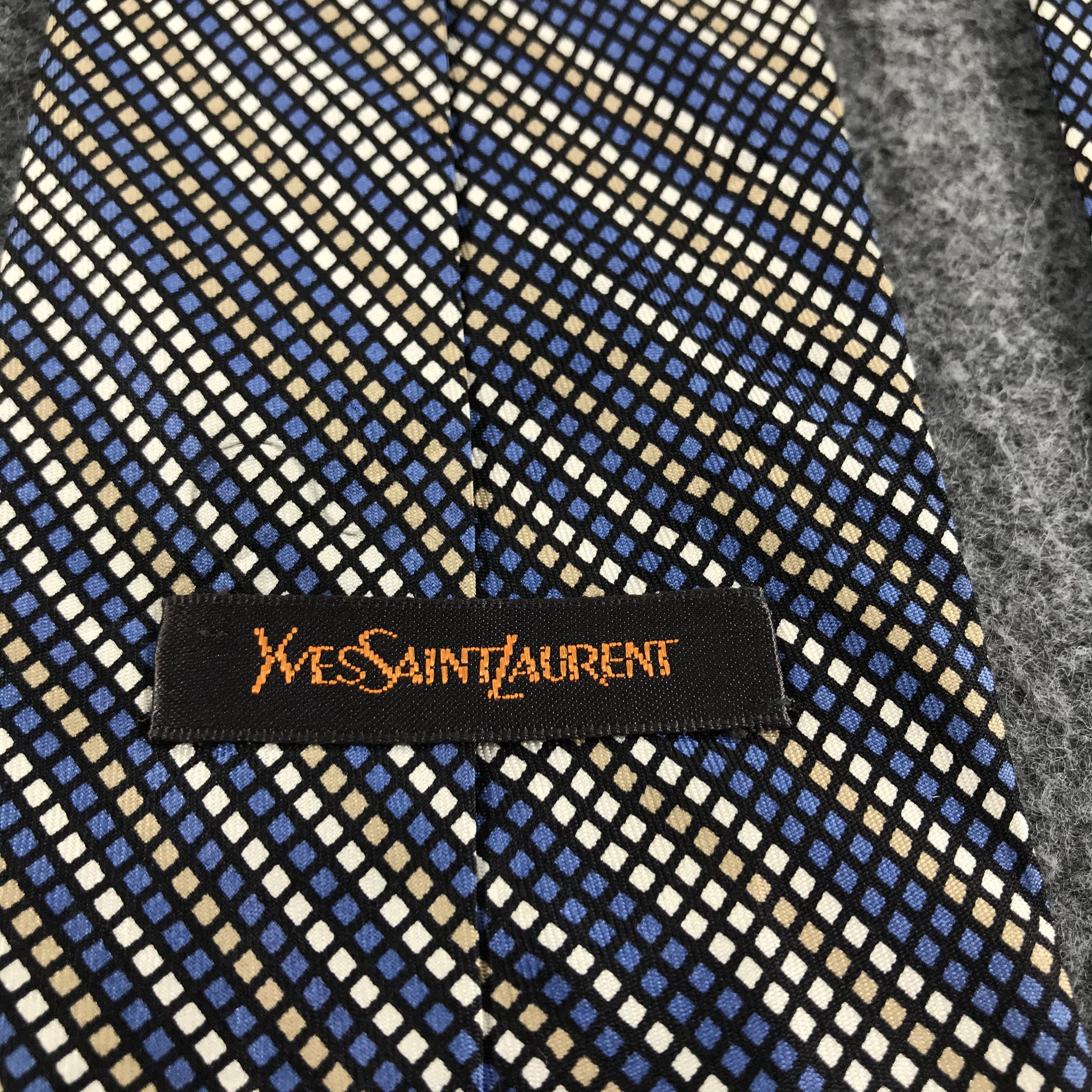Vintage × Yves Saint Laurent Vintage Yves Saint Laurent Retro Design Silk Neck Ties T20 Size ONE SIZE - 3 Thumbnail