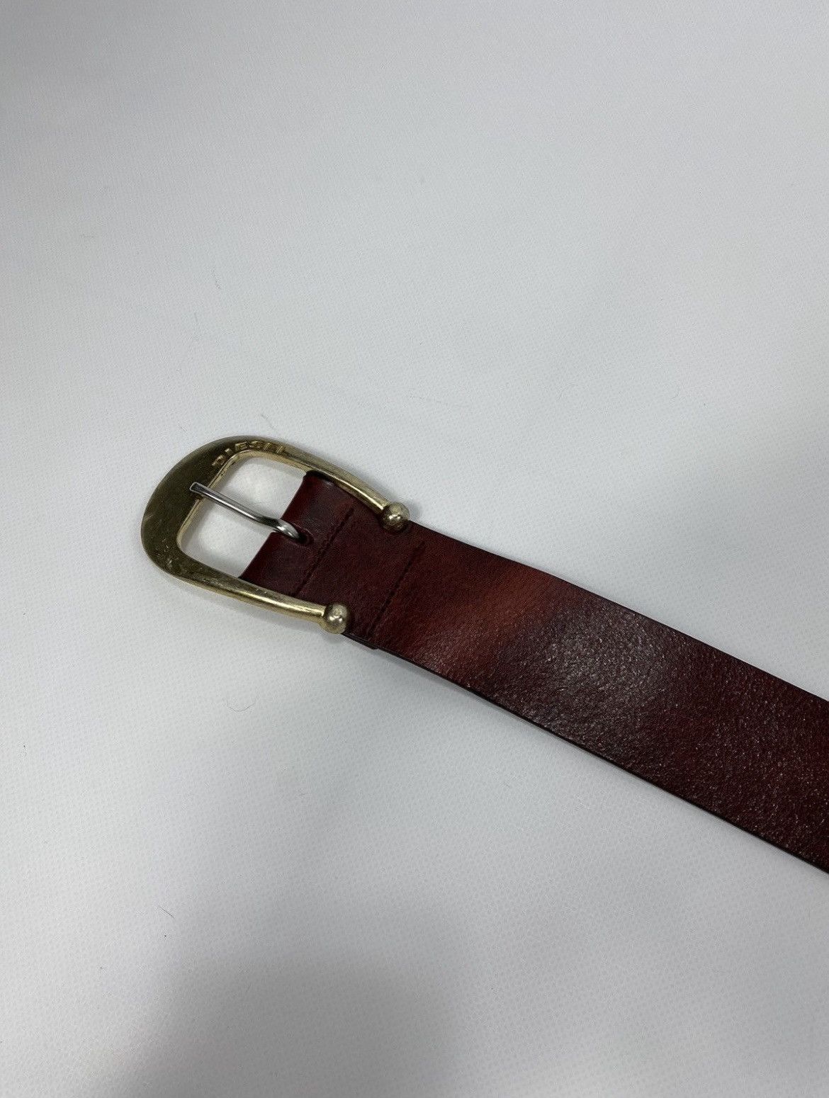 Diesel Studded Diesel Horseshoe Cowboy Western Big Leather Size 34 - 6 Thumbnail