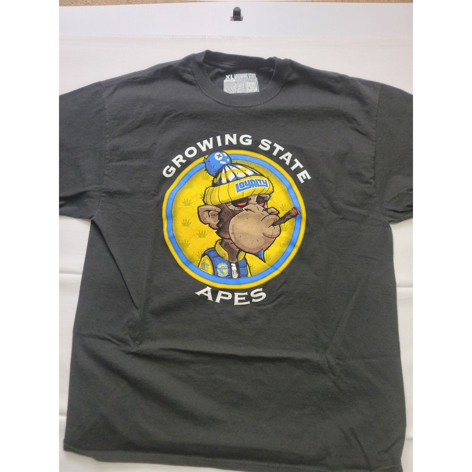 Generic Surplus Vintage Growing State Apes T-Shirt Black Men's XL Marijuana Size US XL / EU 56 / 4 - 2 Thumbnail