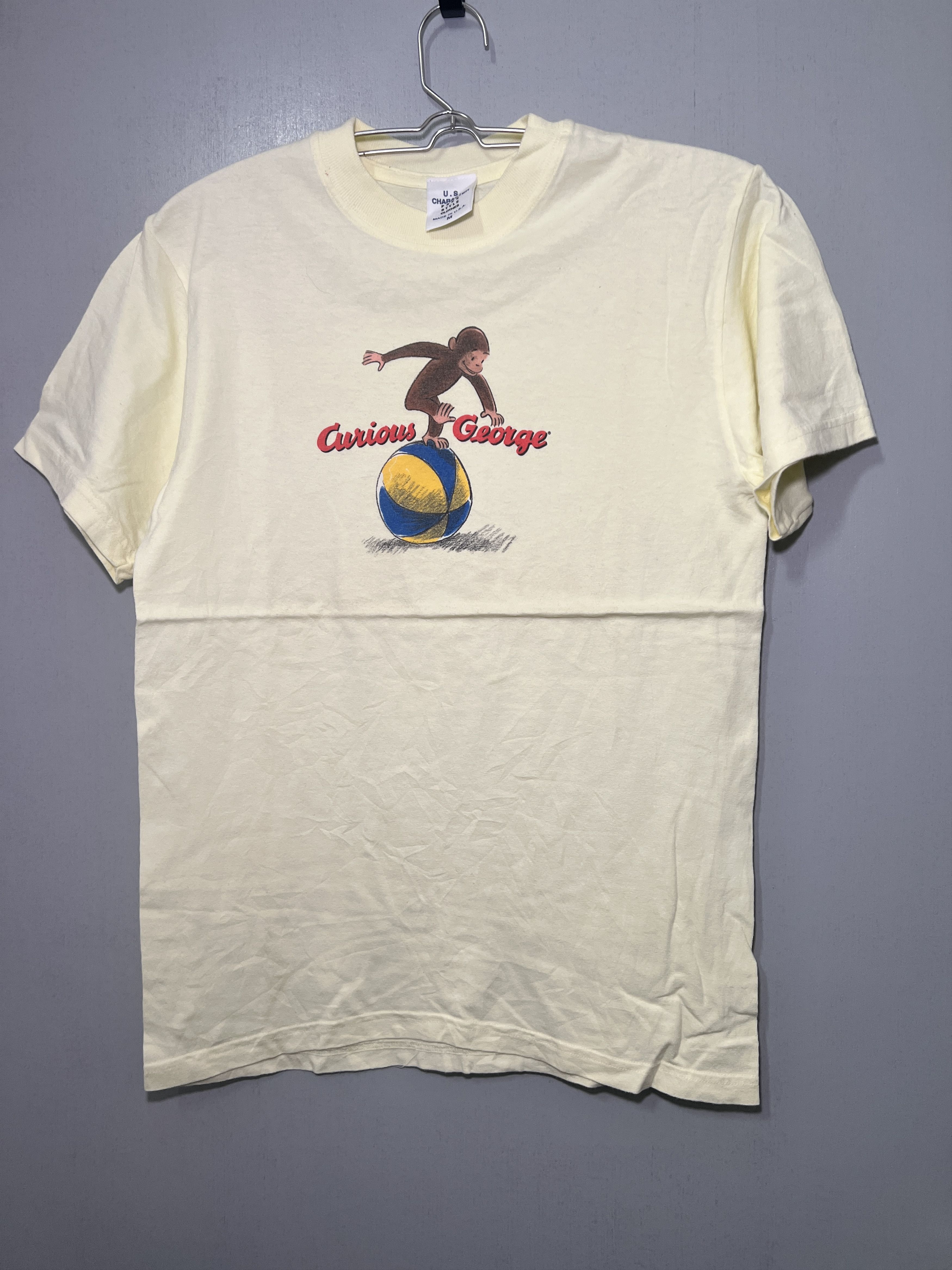 Cartoon Network × Vintage Vintage Curious George Play Ball Made in USA Tee Size US S / EU 44-46 / 1 - 1 Thumbnail