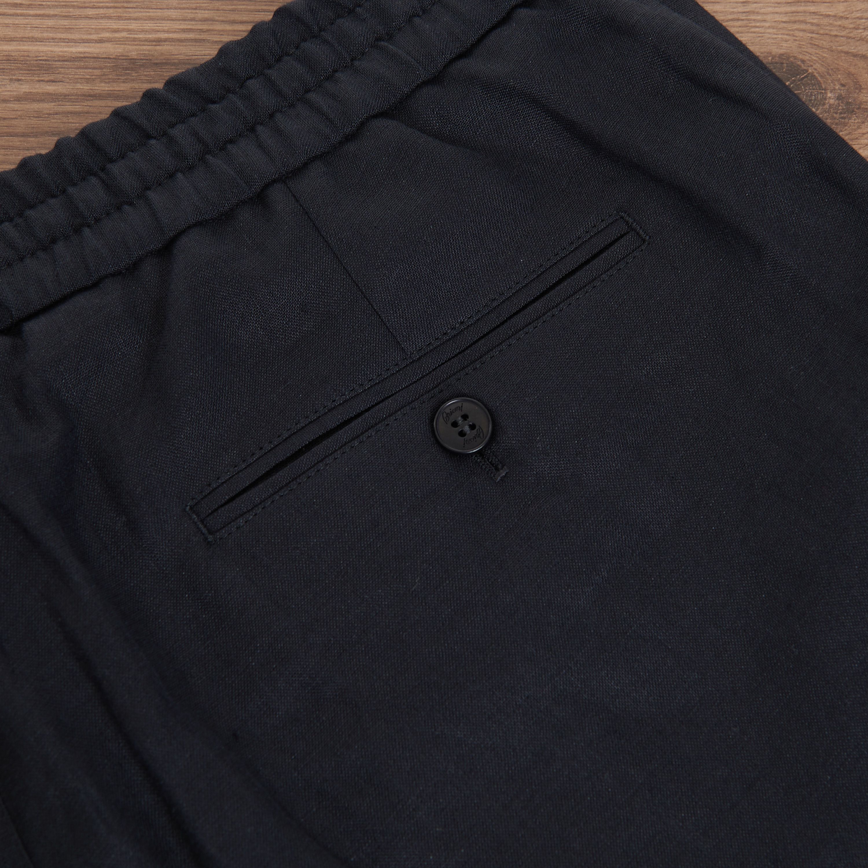 Brioni Black Sidney Bermuda Trousers Shorts - Linen Size US 38 / EU 54 - 9 Thumbnail