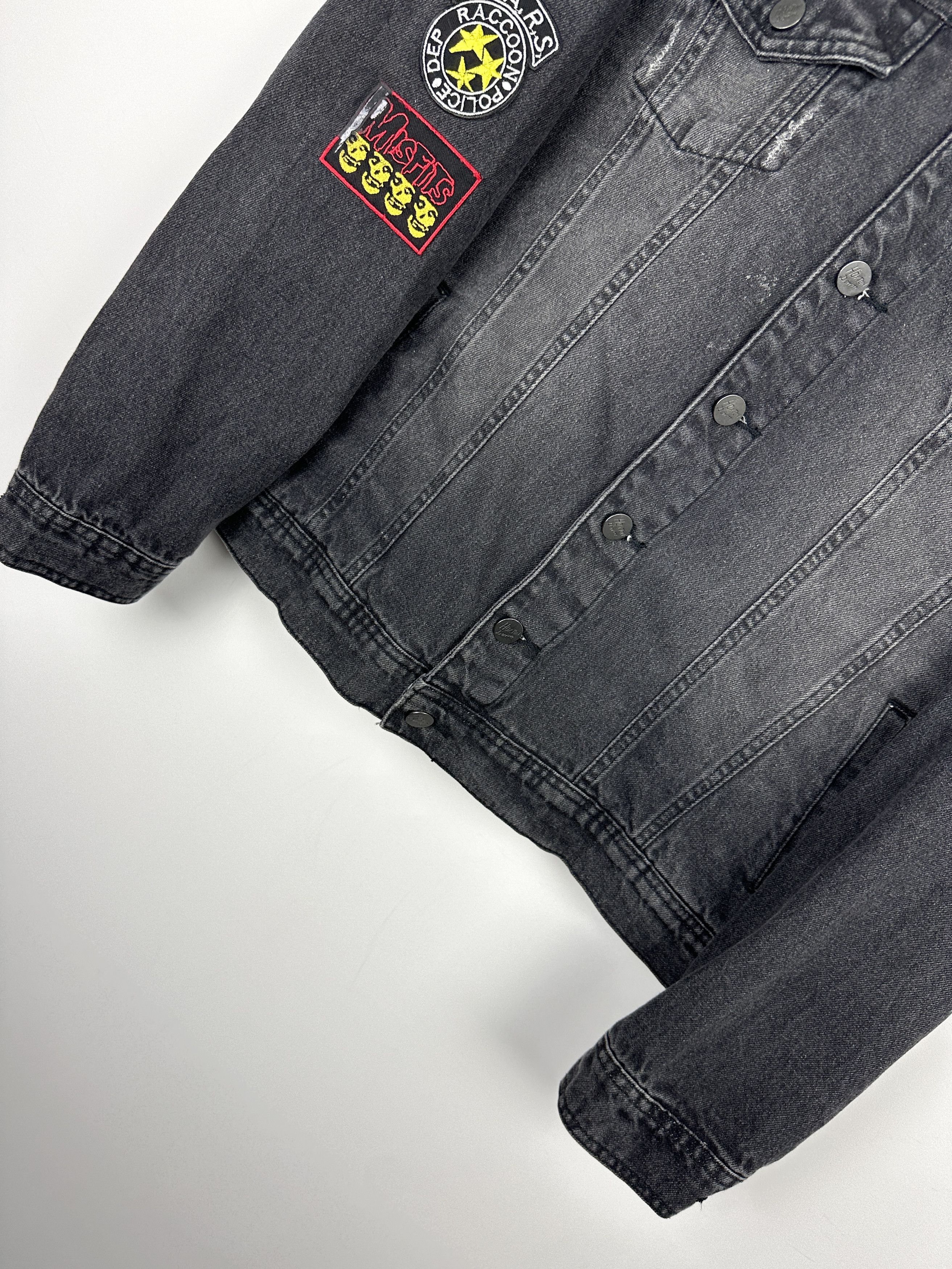 Vintage Vintage patchwork rock metal music denim jacket Size US S / EU 44-46 / 1 - 3 Thumbnail