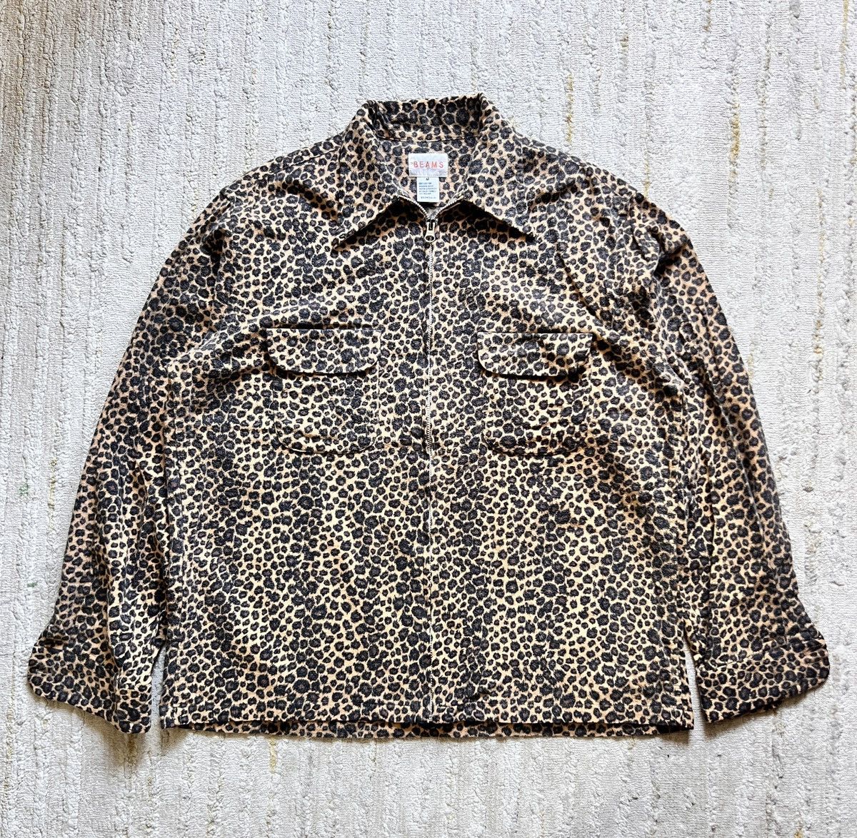 Beams Plus × Beauty Beast Beams Zip Up Leopard Double Pocket Shirt Size US M / EU 48-50 / 2 - 1 Thumbnail