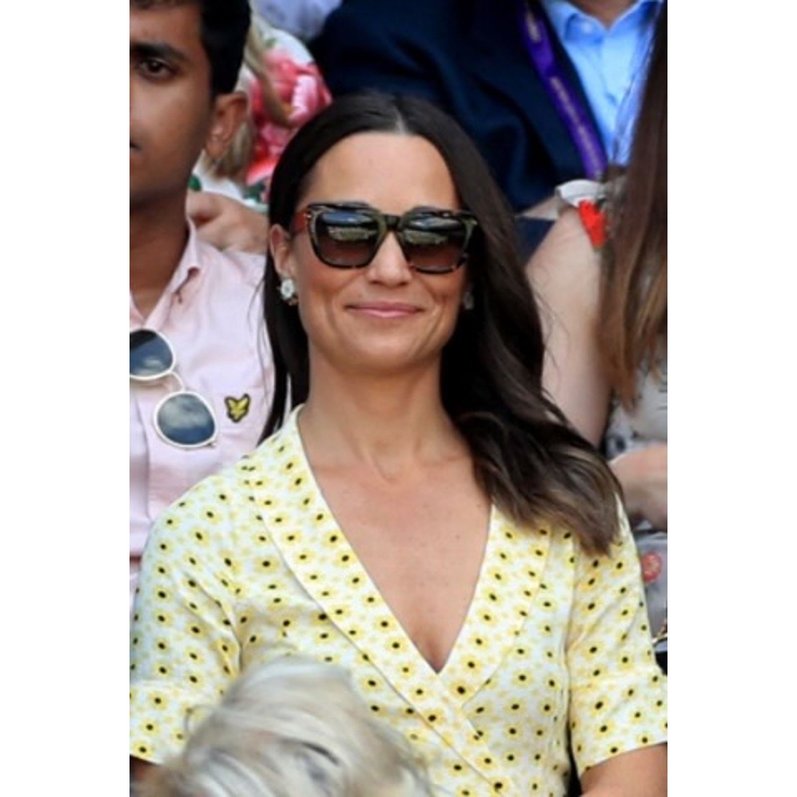 Ganni Ganni Sunflower Polkadot Wrap Dress Pippa Middleton 36 US 4 Size S / US 4 / IT 40 - 3 Thumbnail