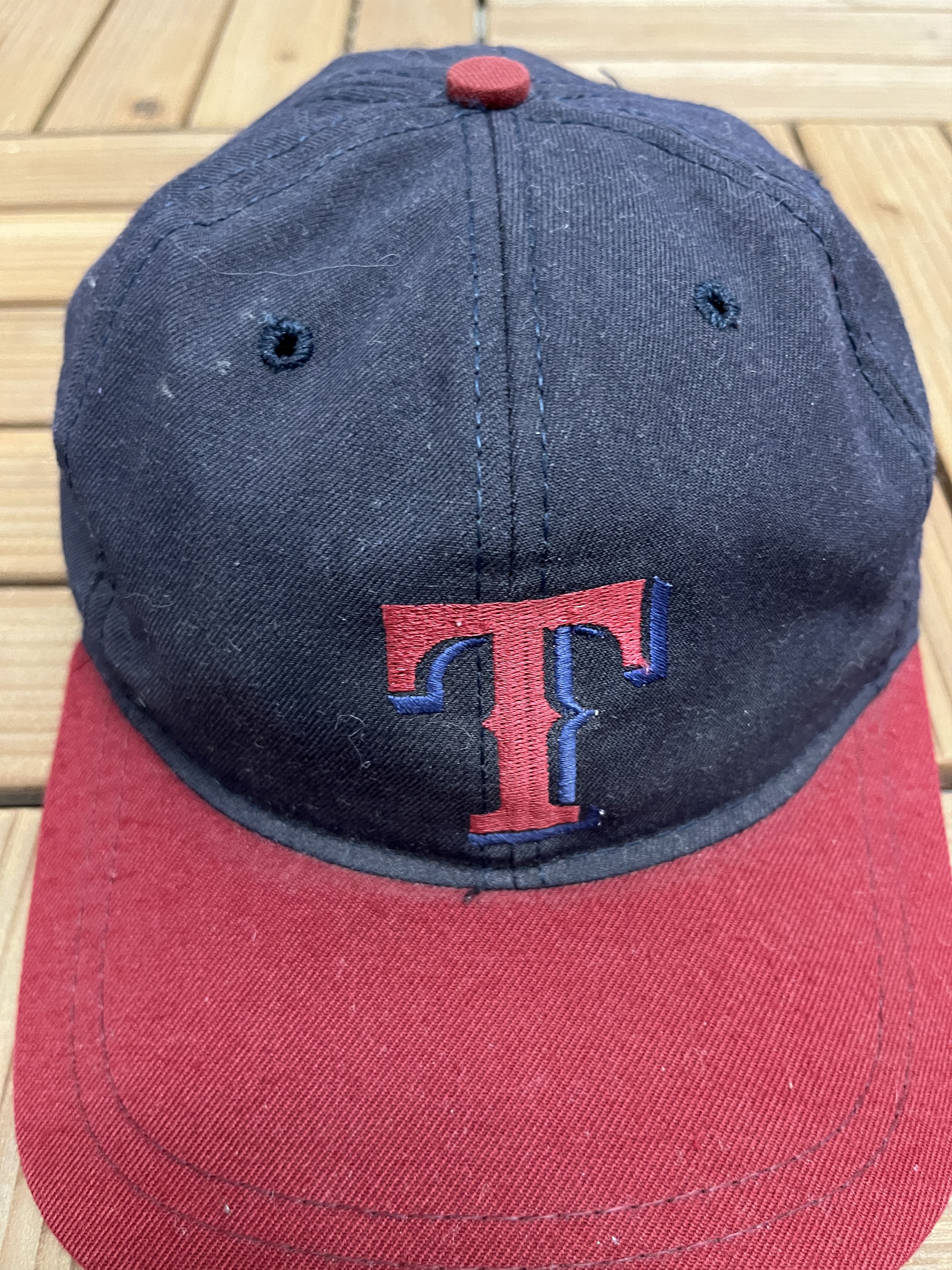 Vintage Texas Rangers Vintage Made in USA Blue Hat Cap Size ONE SIZE - 3 Thumbnail
