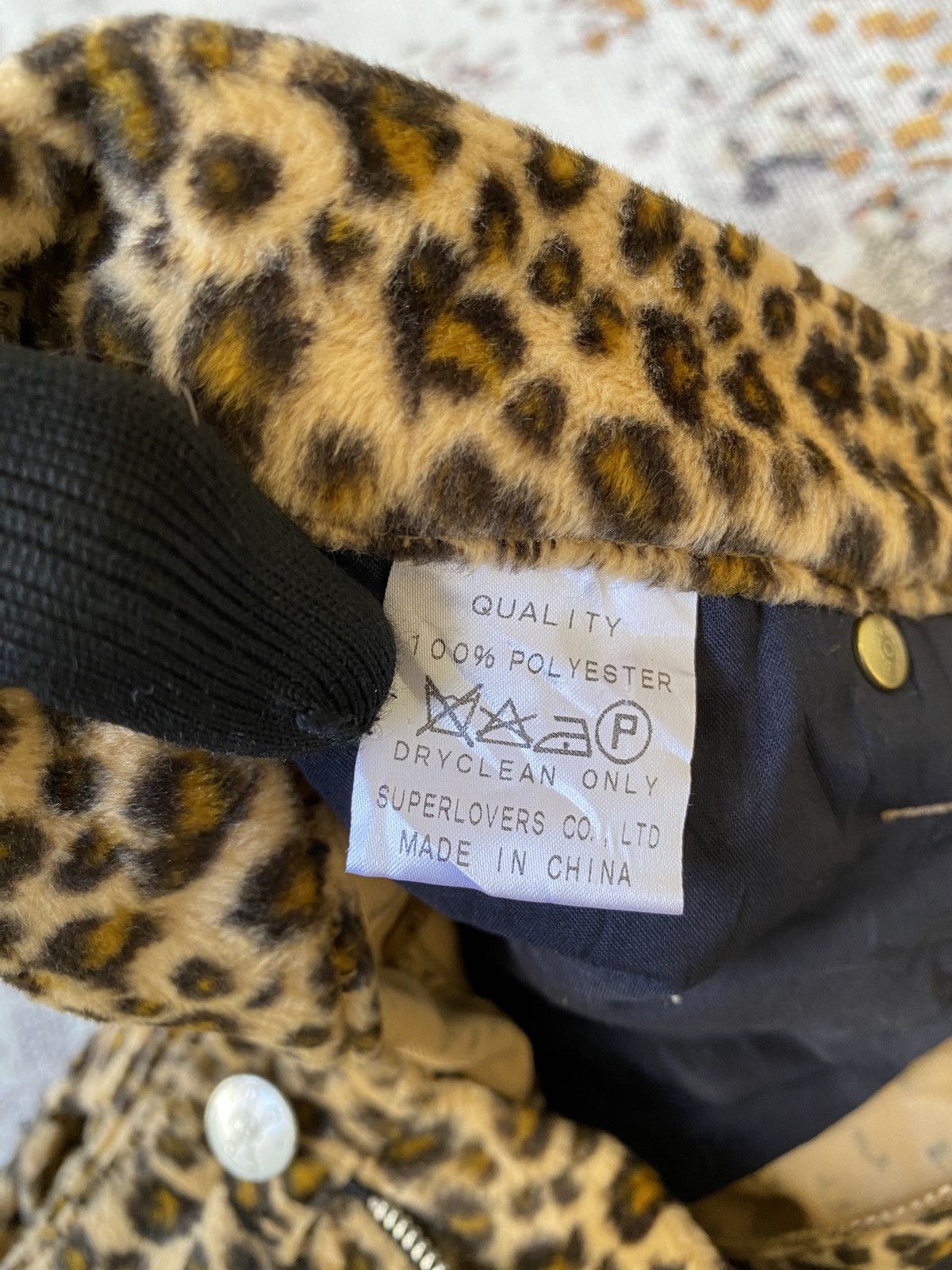 Japanese Brand Vintage Super Love’r Rock Japan Punk Velvet Leopard Bondage Size US 26 / EU 42 - 22 Thumbnail