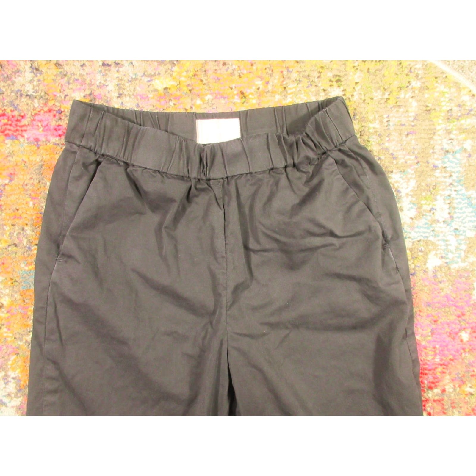 Everlane Everlane Pants Women’s 8 Black Utility Straight Leg Cotton Spandex Stretch Waist Ankle Denim Zipper Modern Casual Women Size 30" / US 8 / IT 44 - 4 Thumbnail