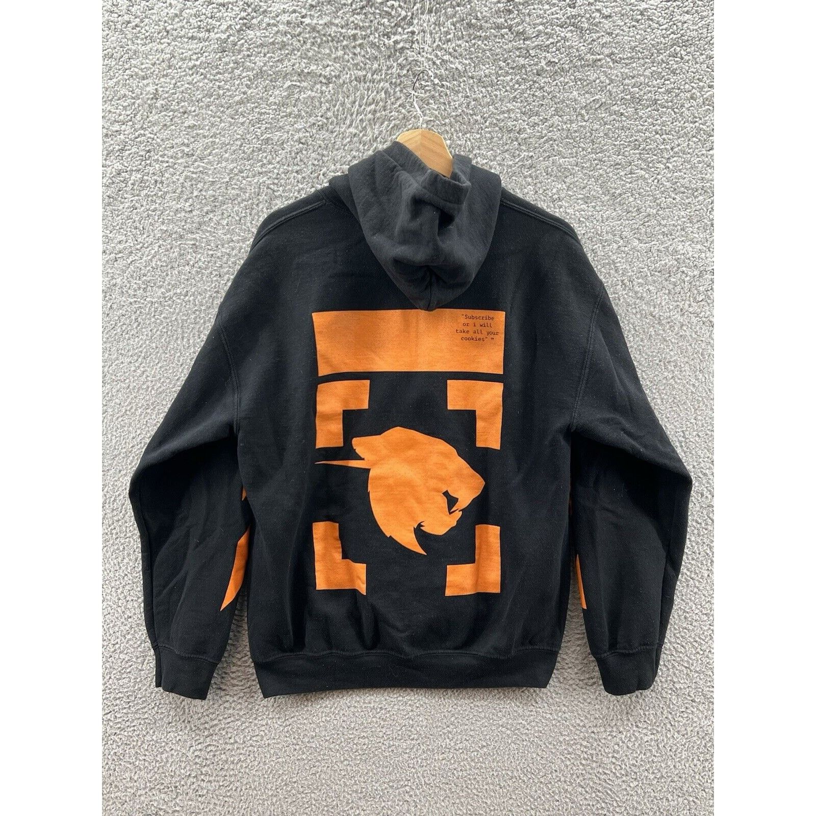 Gildan Mr Beast Orange Logo Subscribe Or I Will Take Your Cookies Size US M / EU 48-50 / 2 - 2 Thumbnail
