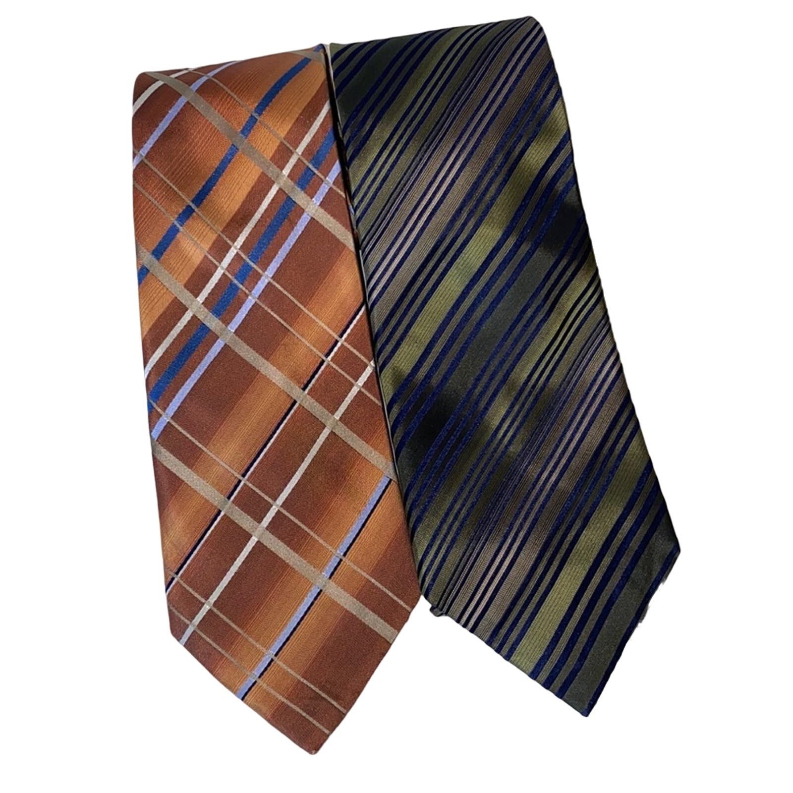 Van Heusen Van Heusen Set of 2 Silk Men's Ties Size ONE SIZE - 1 Thumbnail