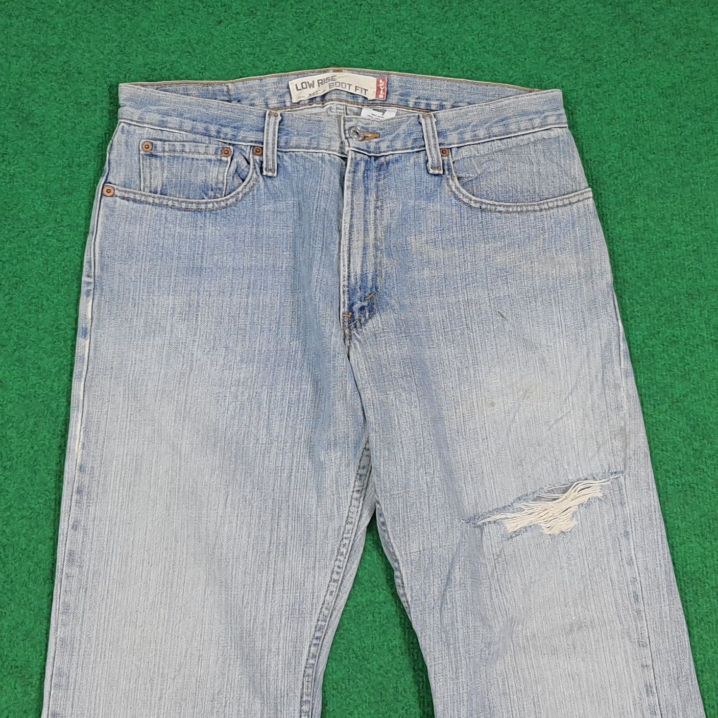 Levi's Vintage Levi's 527 Denim Low Rise Boot Cut Jeans C280N14 Size US 33 - 2 Thumbnail