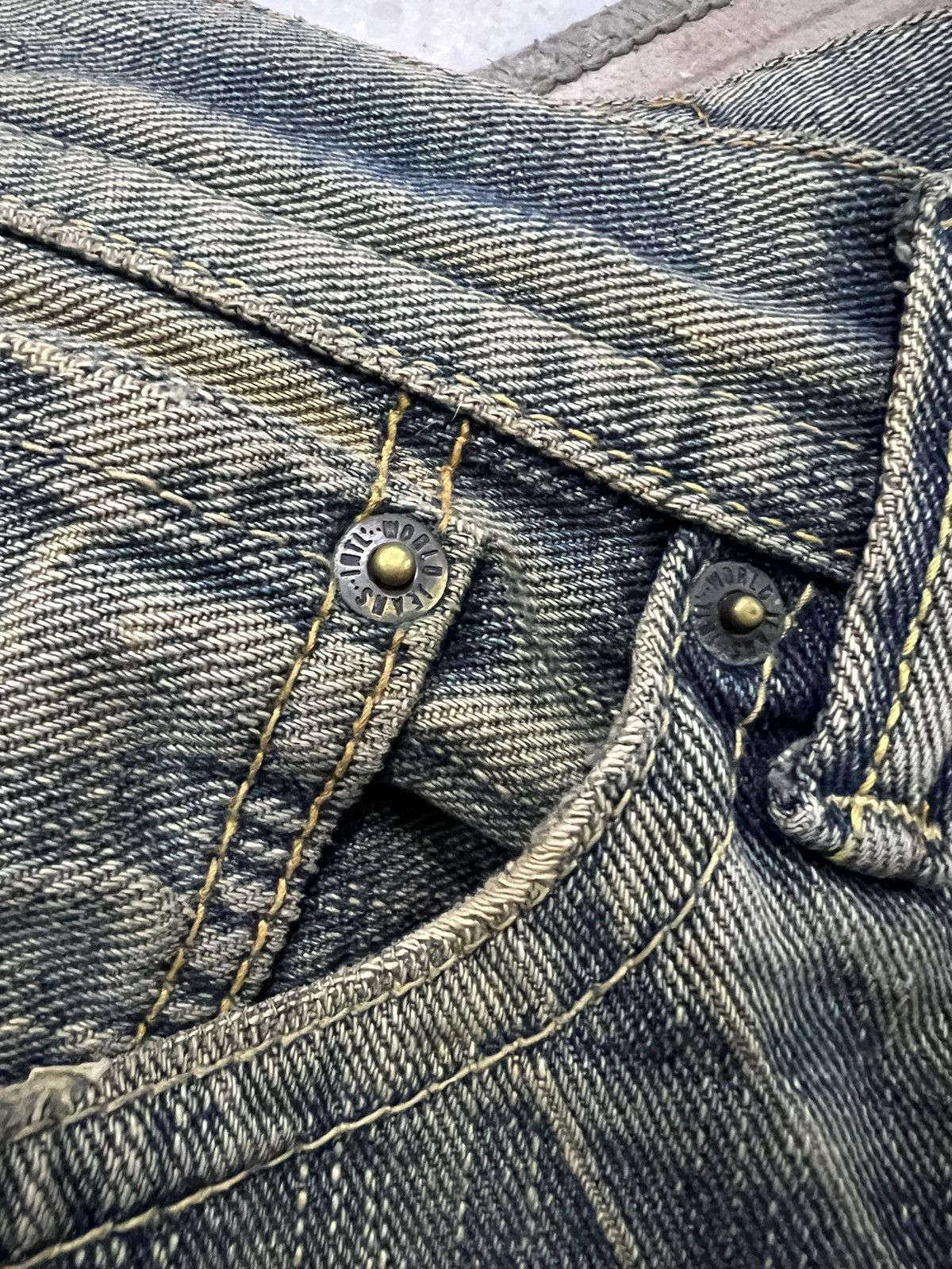 Japanese Brand GL HEART DISTRESSED RUSTY JEANS Size US 30 / EU 46 - 5 Thumbnail