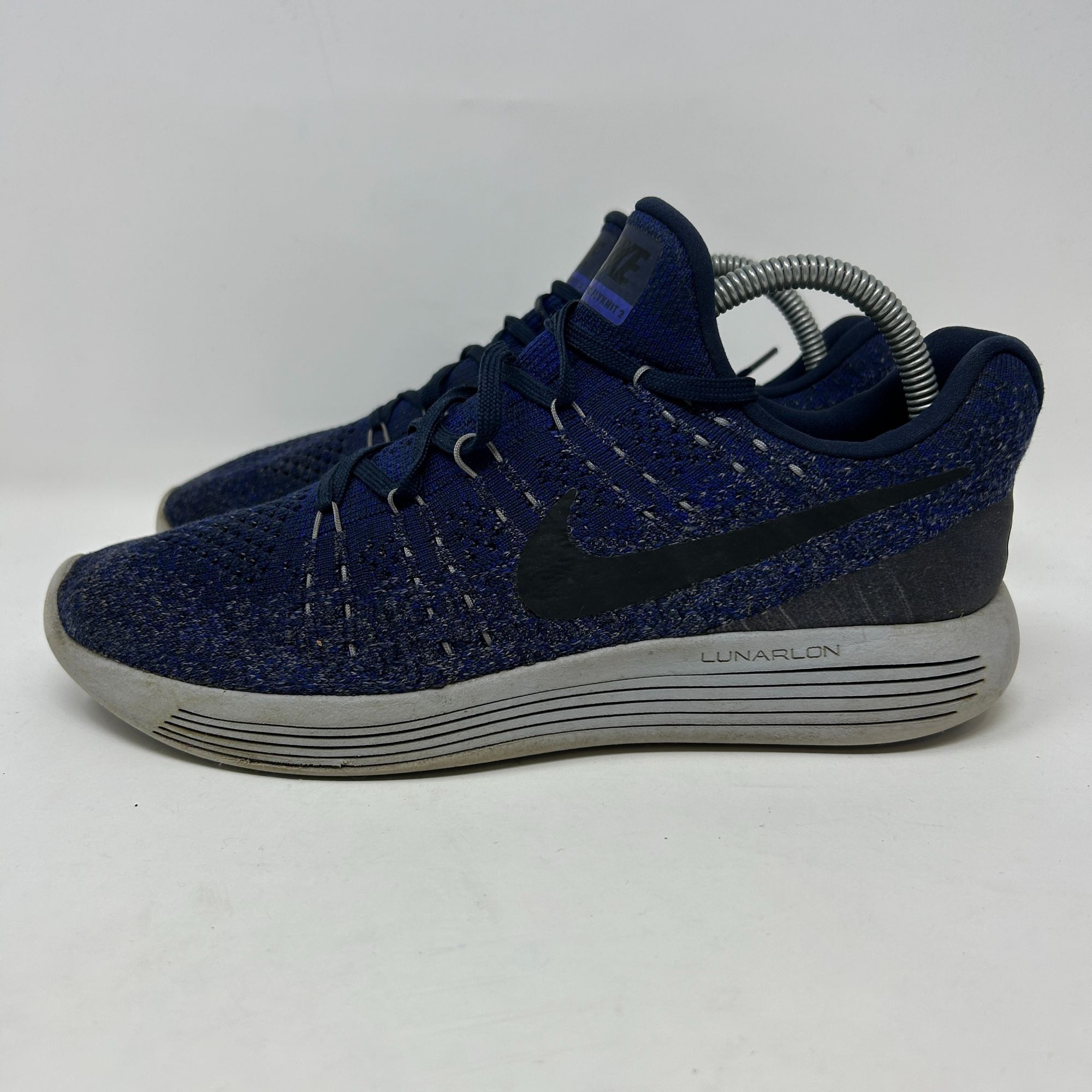 Nike Nike LunarEpic Low Flyknit 2 Mens Running Shoes Navy & Gray Size US 8.5 / EU 41-42 - 1 Thumbnail