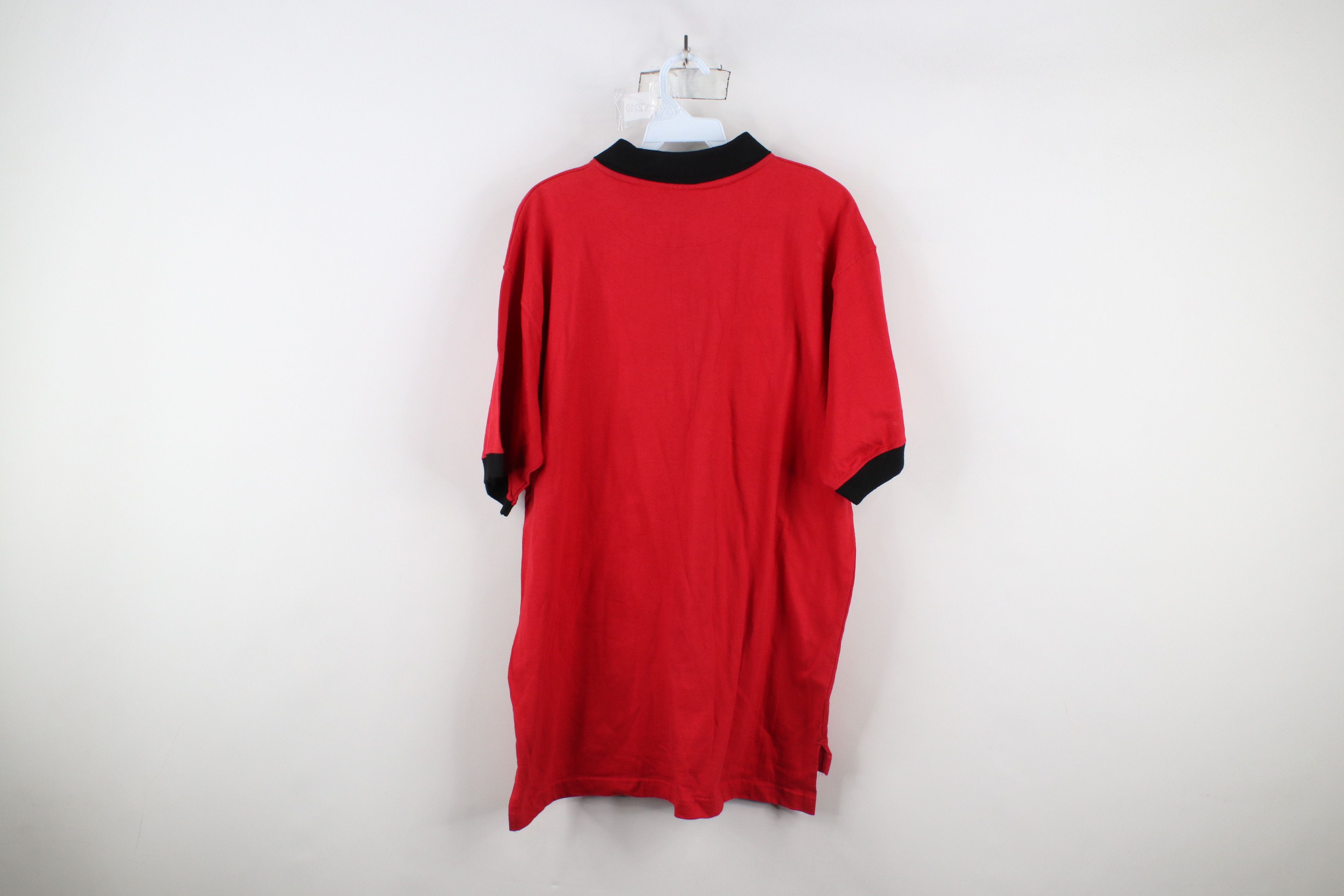 Vintage Vintage 90s Spell Chicago Bulls Basketball Polo Shirt Red Size US M / EU 48-50 / 2 - 12 Thumbnail