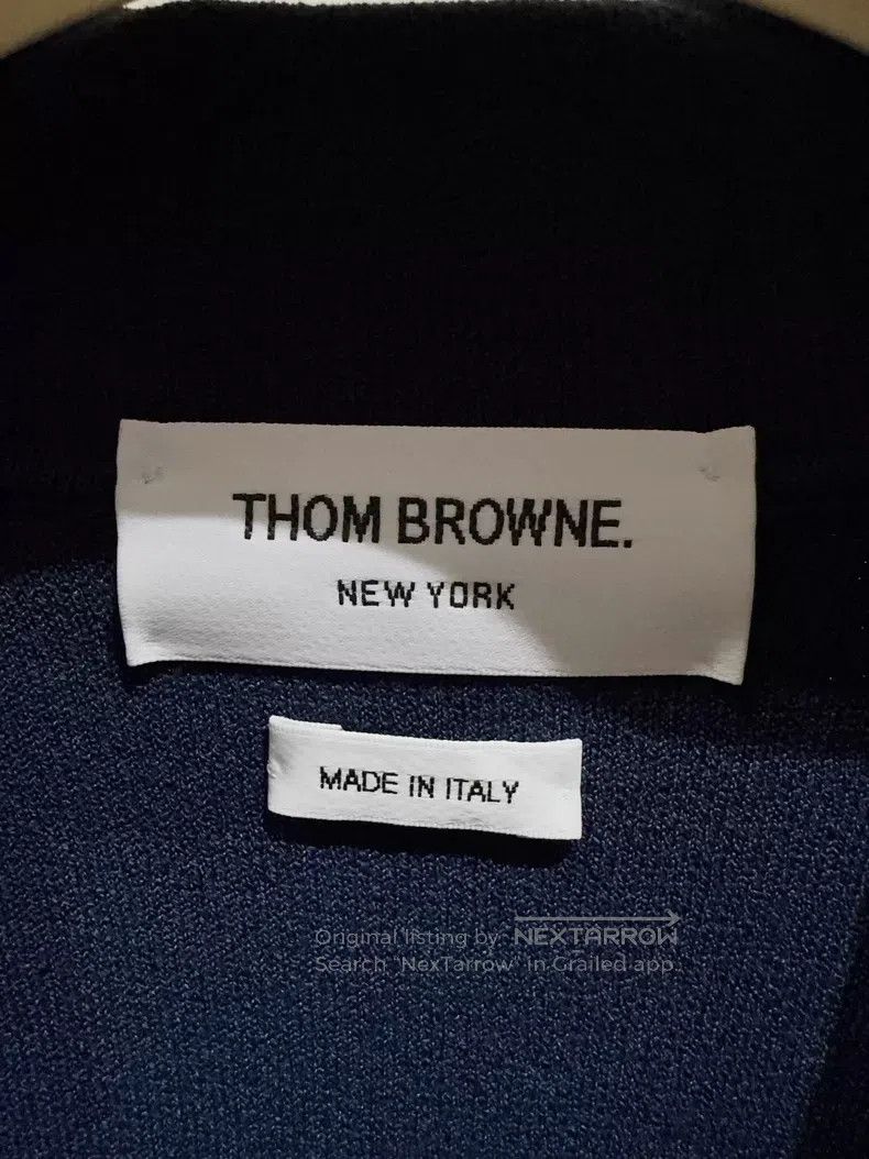 Thom Browne Thom Browne Dark Blue Knit Jacket Size US XS / EU 42 / 0 - 3 Thumbnail