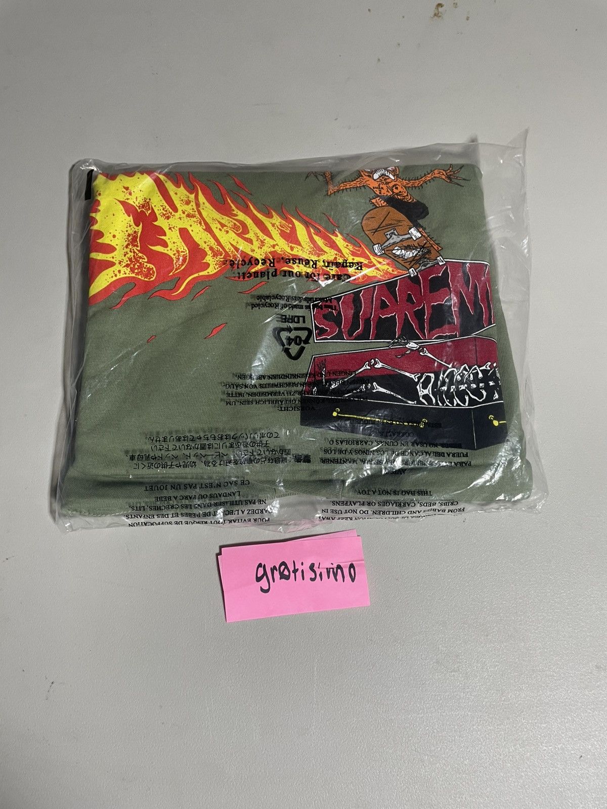 Supreme × Thrasher Supreme/Thrasher Back Tail Tee Size US M / EU 48-50 / 2 - 2 Thumbnail