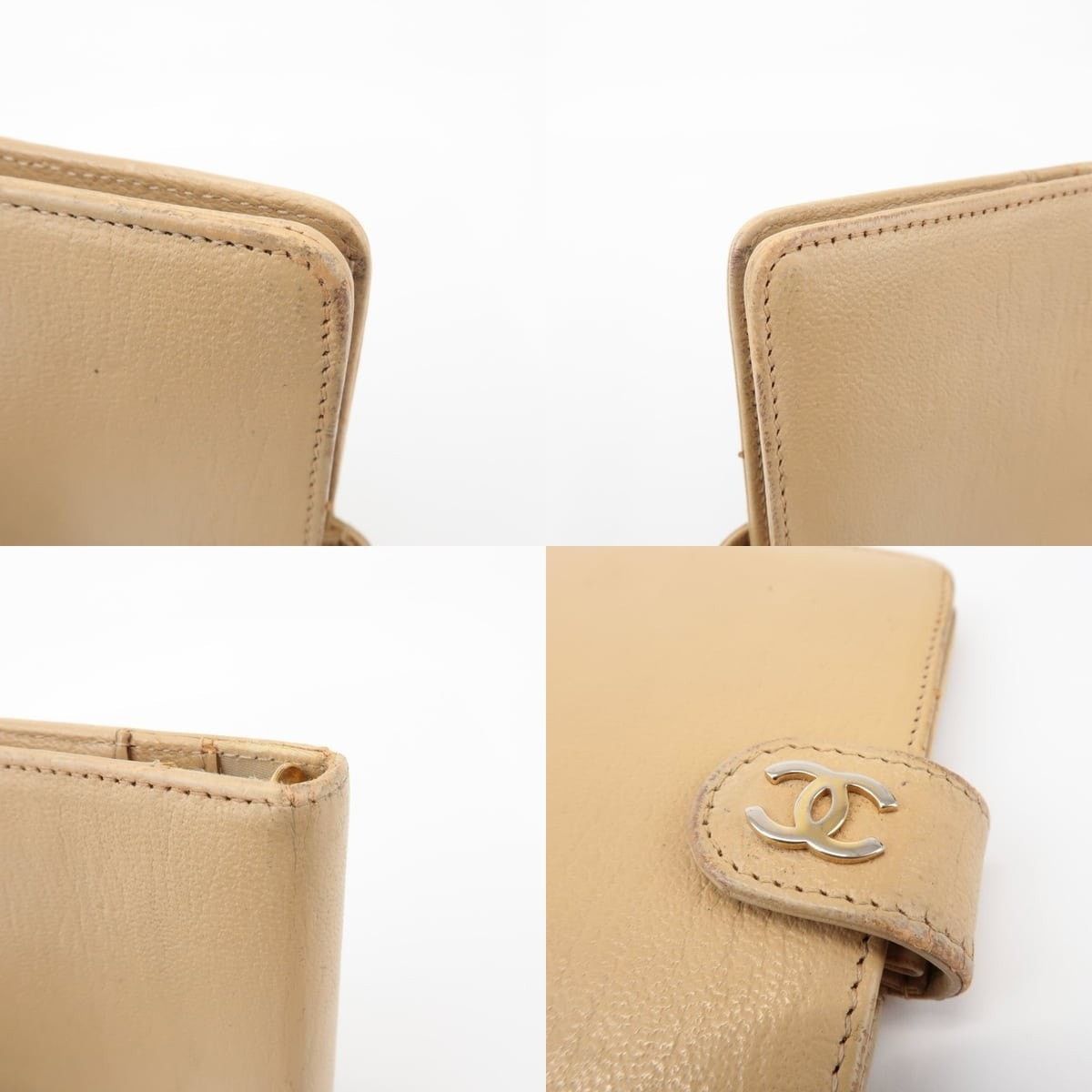 Chanel Chanel CC Logo Calfskin Agenda Cover Beige Size ONE SIZE - 5 Thumbnail