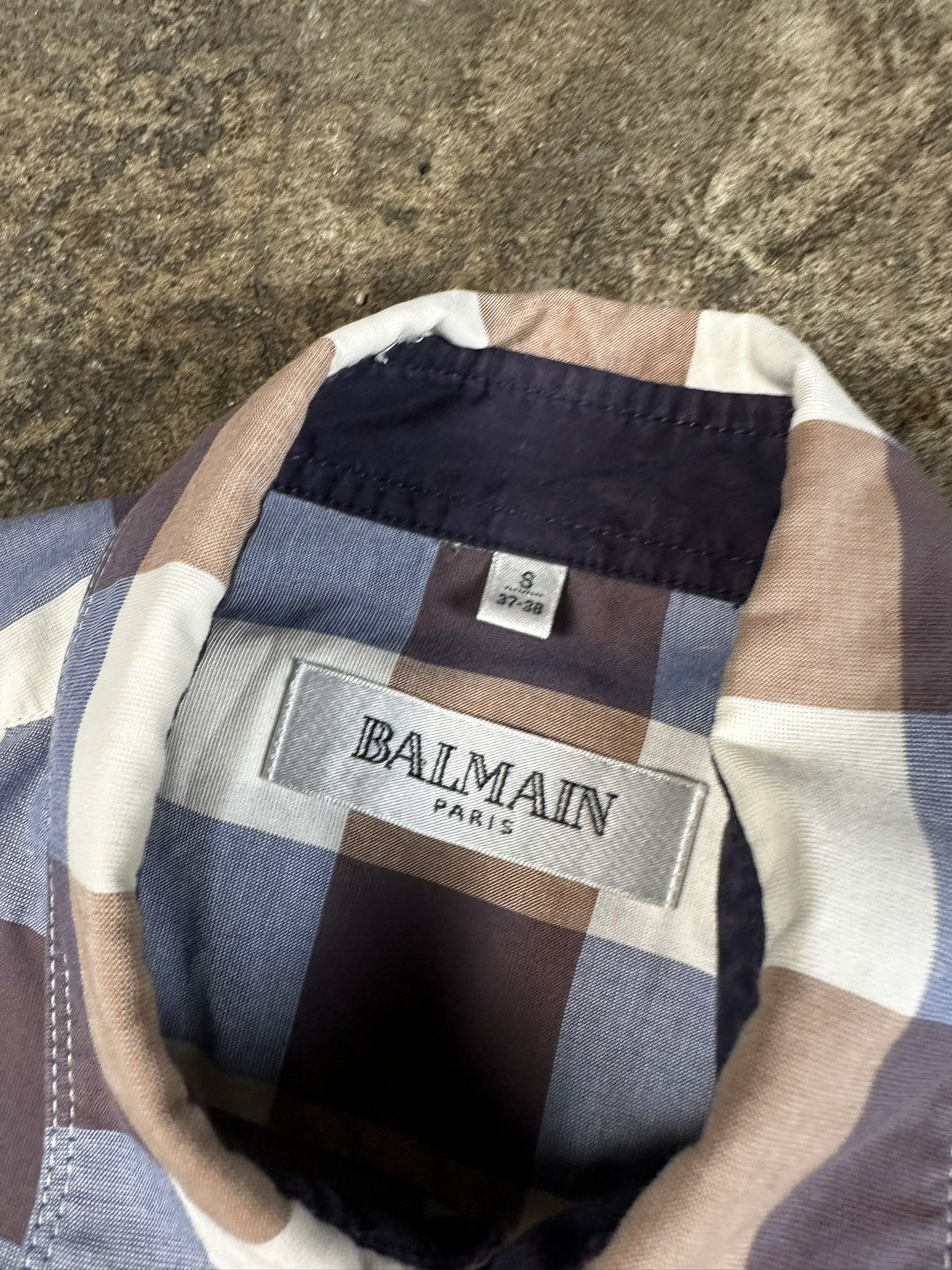 Balmain Checked Button Up Shirt