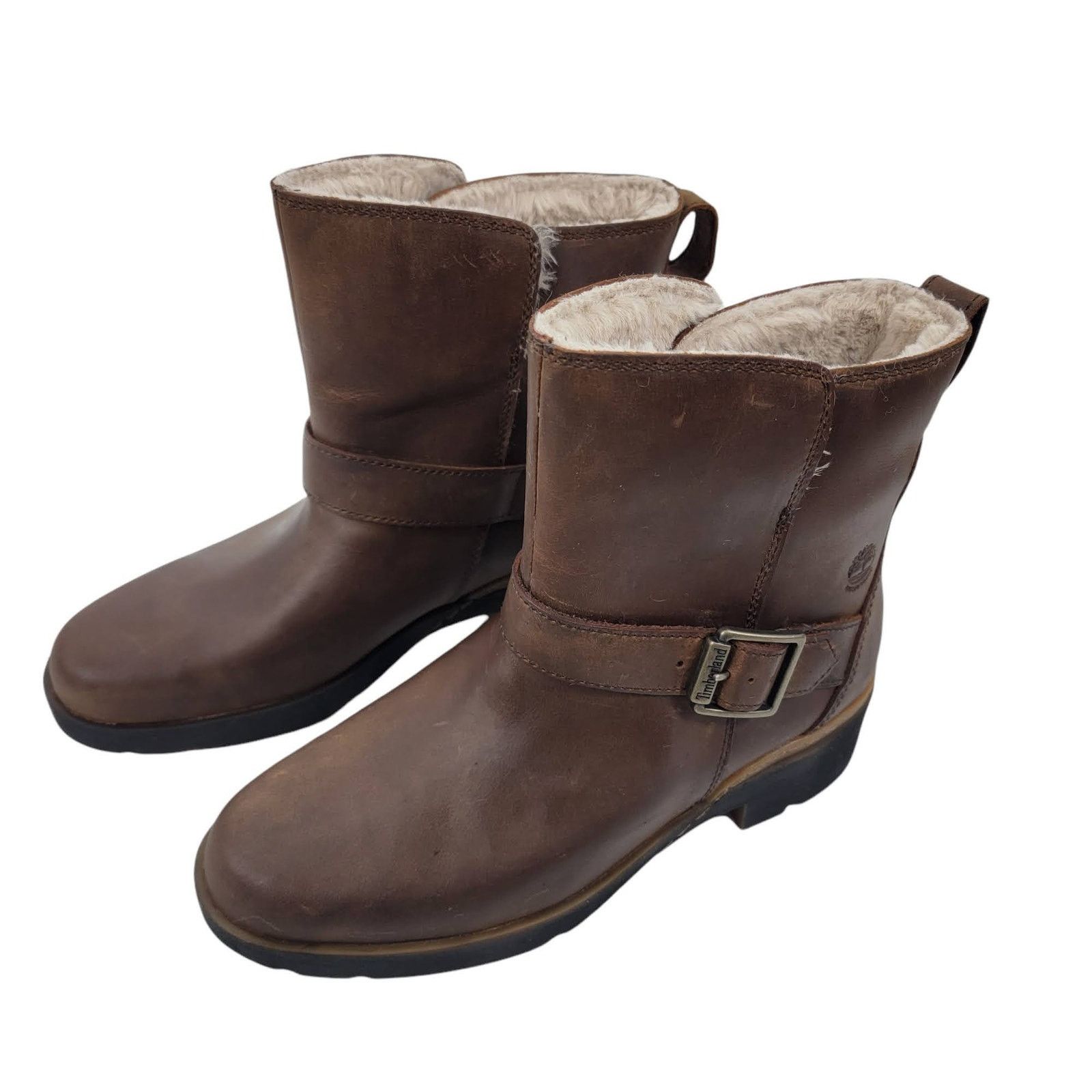 Timberland NEW Timberland Graceyn Waterproof Biker Boots Leather 6 Size US 6 / IT 36 - 4 Thumbnail