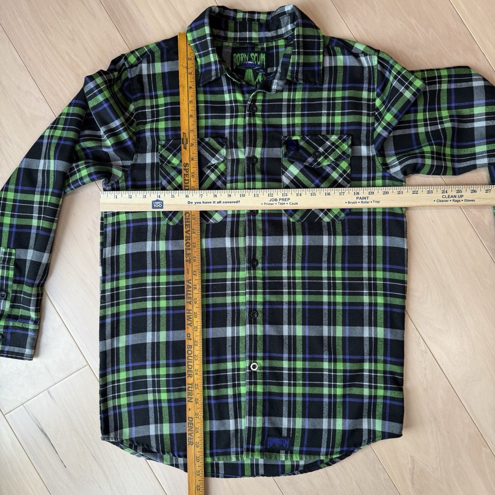 Dixxon Born Scum Flannel Shirt M Multicolor Alien Believe Flannel Size US M / EU 48-50 / 2 - 3 Thumbnail