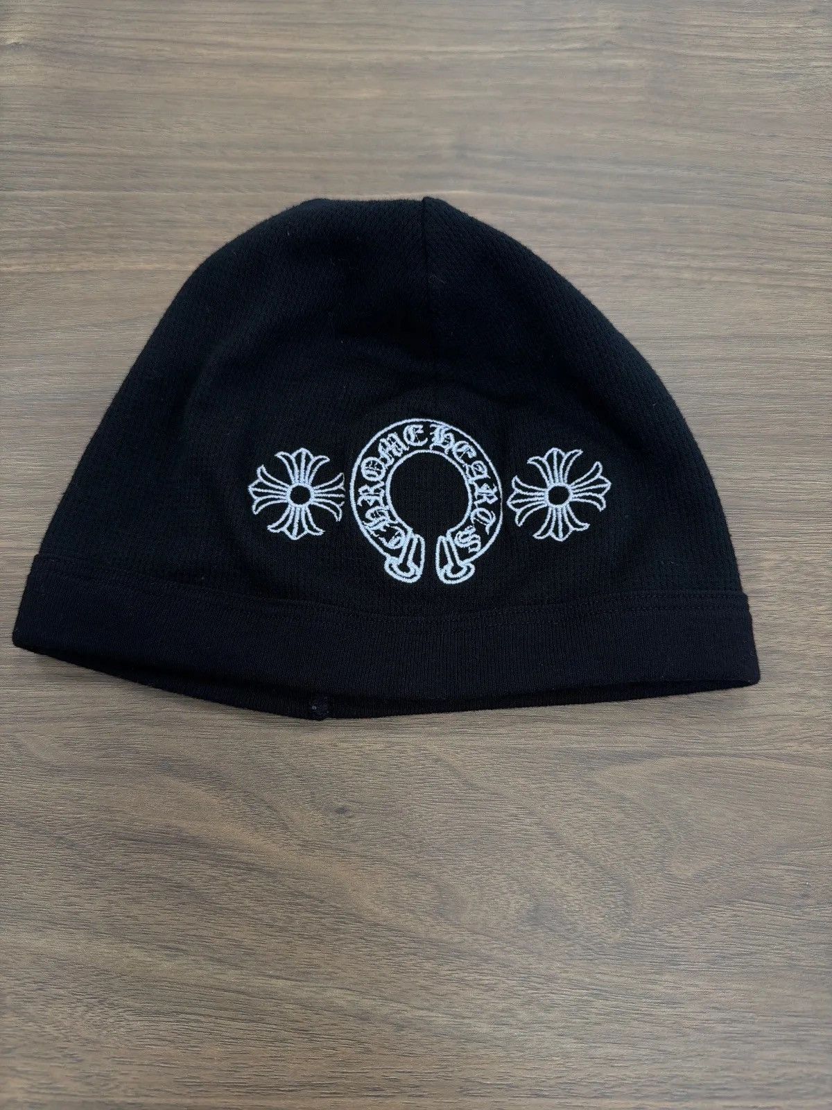 Chrome Hearts Horseshoe Skull Cap Beanie Black Chrome Hearts Horse
