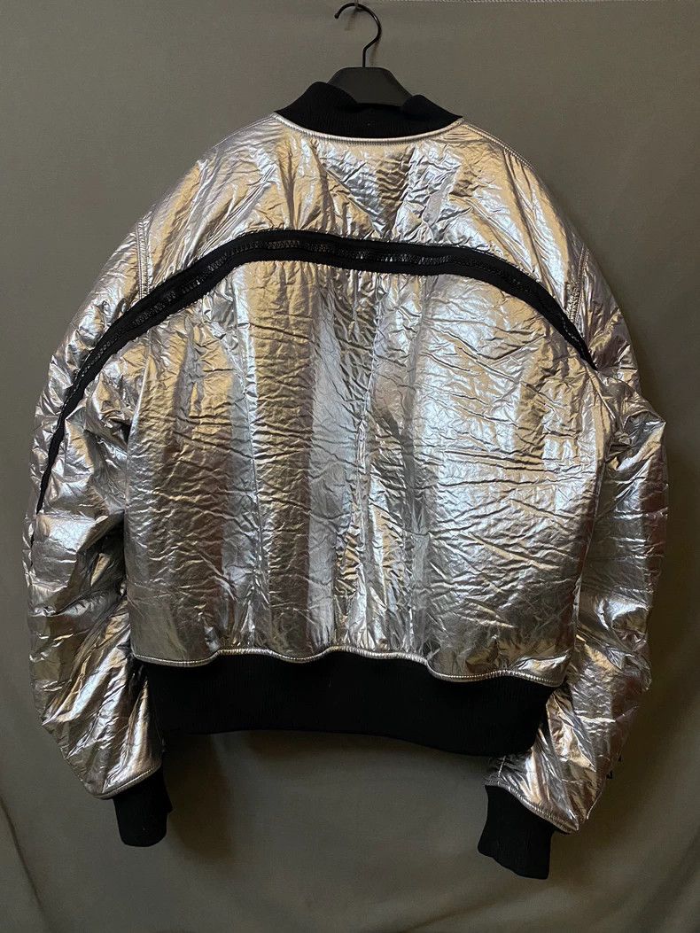 Dries Van Noten Dries Van Noten Silver Bomber Jacket-yf Size US M / EU 48-50 / 2 - 1 Thumbnail
