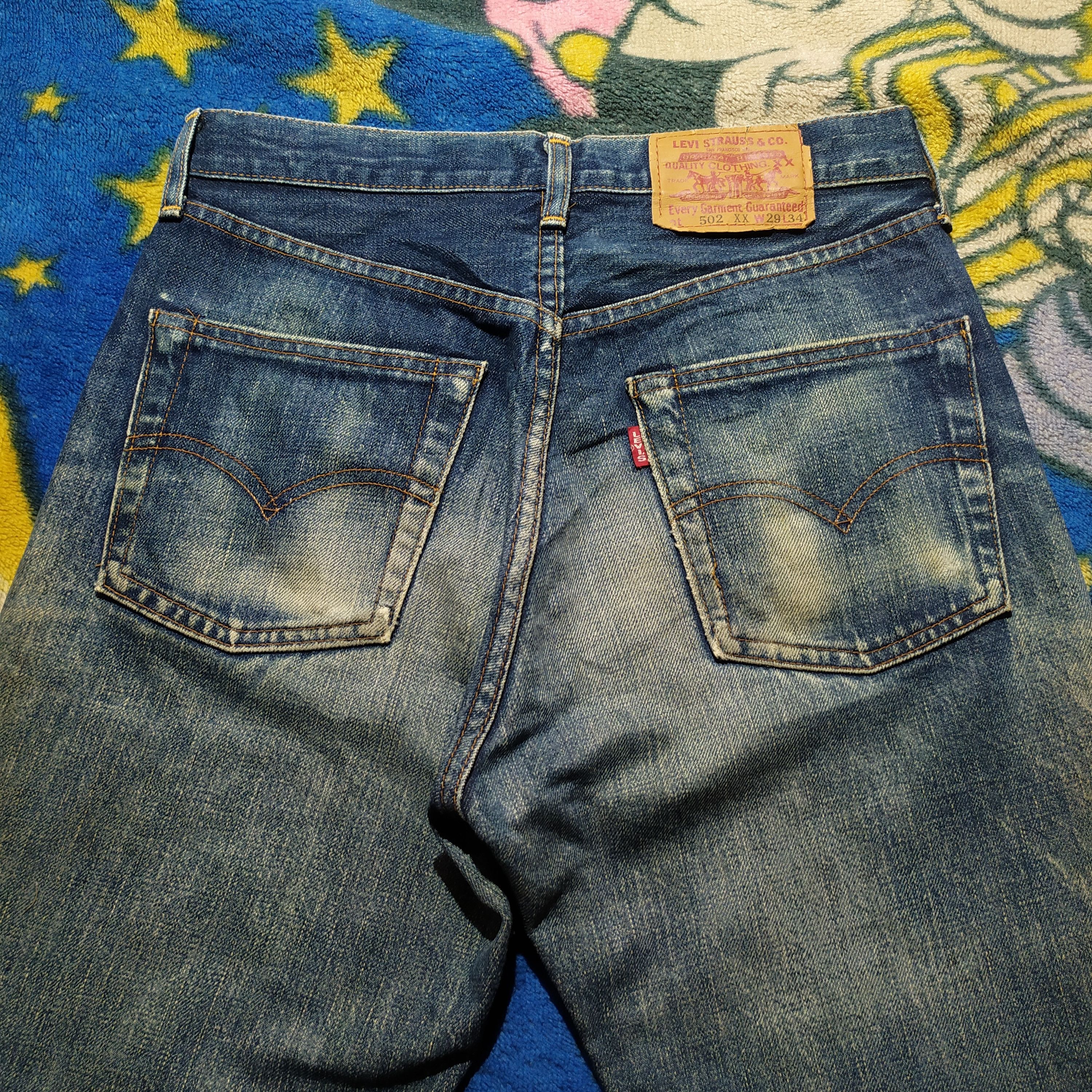 LVC × Levi's × Levi's Vintage Clothing 90's Levi's 502xx Big E Selvedge Size US 29 - 16 Thumbnail