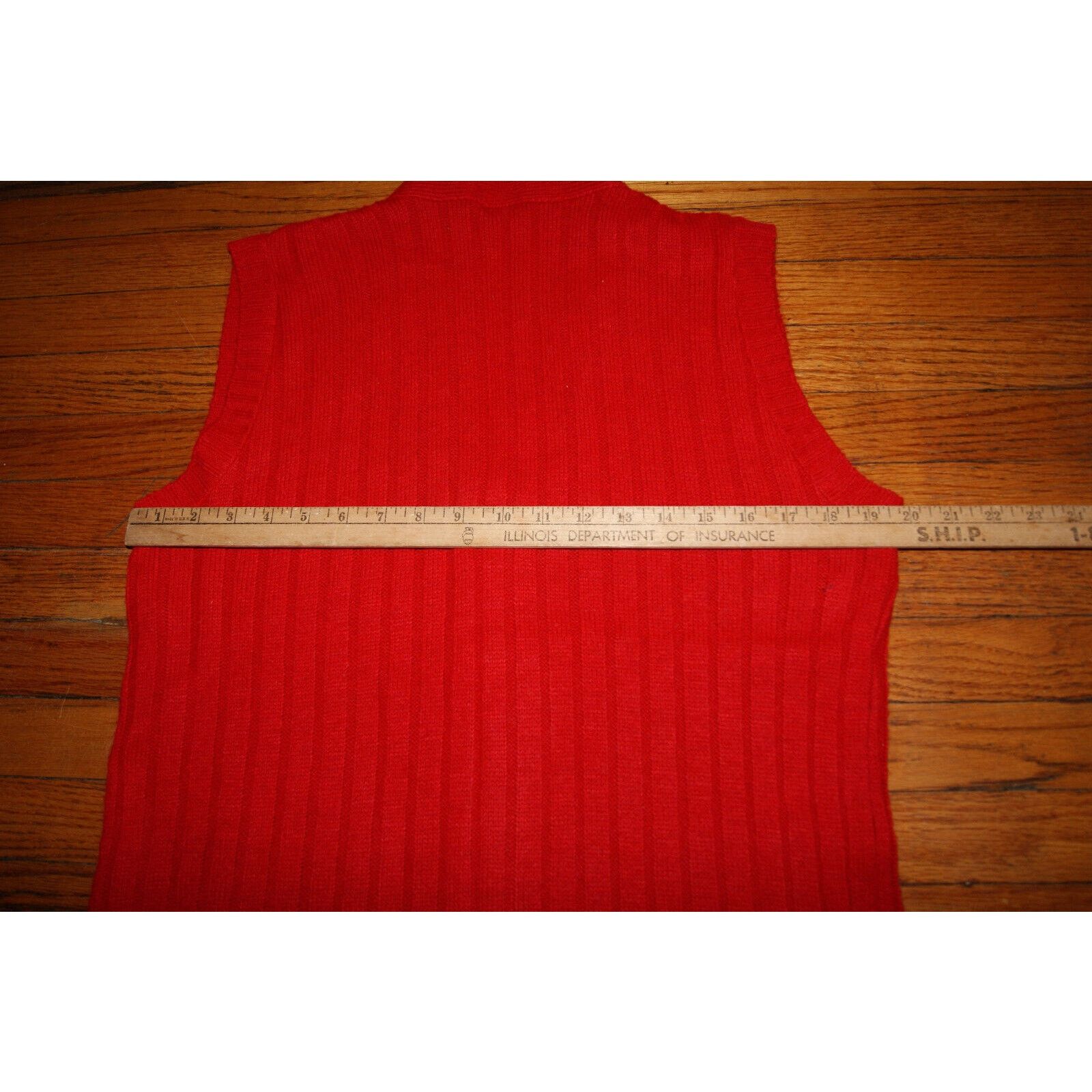 Other VTG Sweetree Red Cardigan Sweater Vest Pockets Womens M USA Size M / US 6-8 / IT 42-44 - 6 Thumbnail