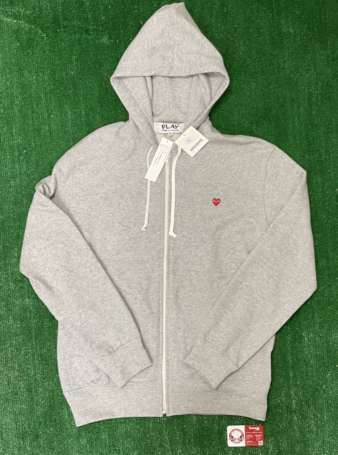 CDG Grey Zip Up