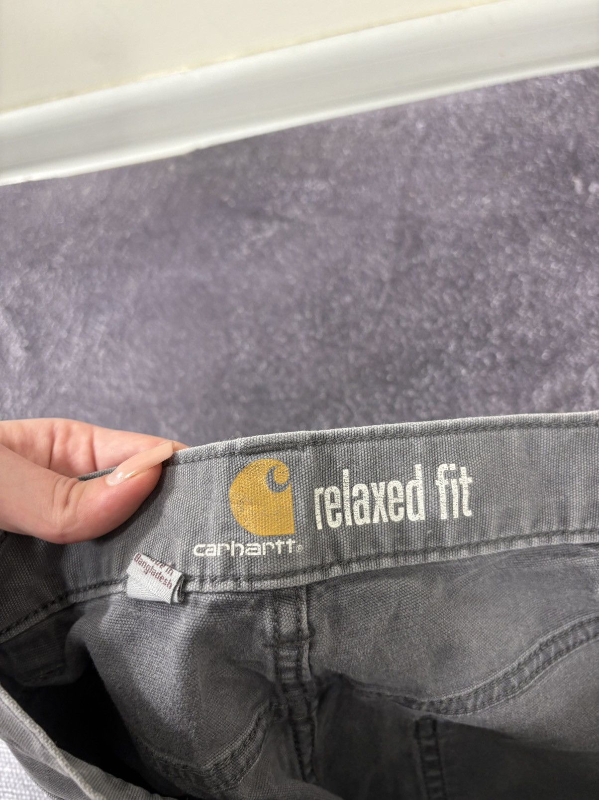 Carhartt Vintage Carhartt American Gray Y2K Work Hype Pants Jeans Size US 34 / EU 50 - 15 Thumbnail