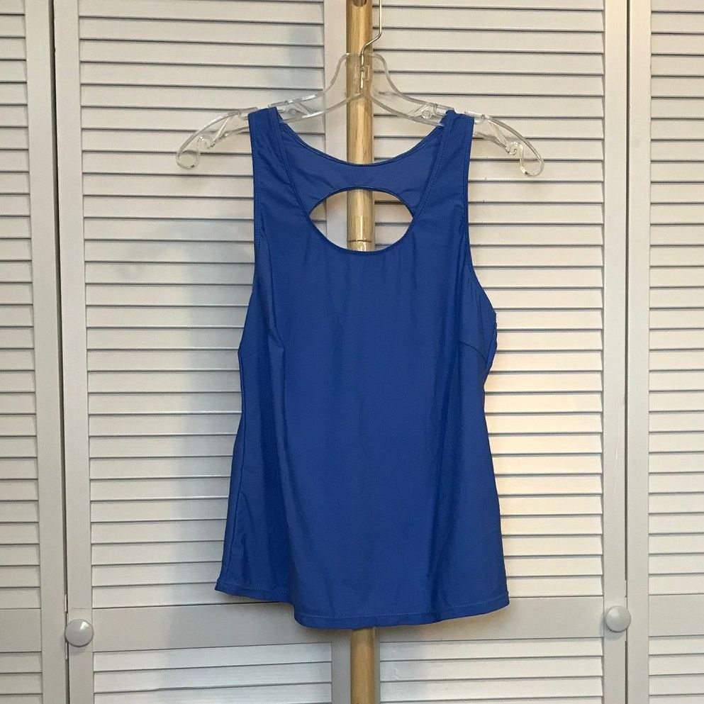 Other Scoop Neck Keyhole Back Stretch Activewear Tank Top Size S / US 4 / IT 40 - 1 Thumbnail