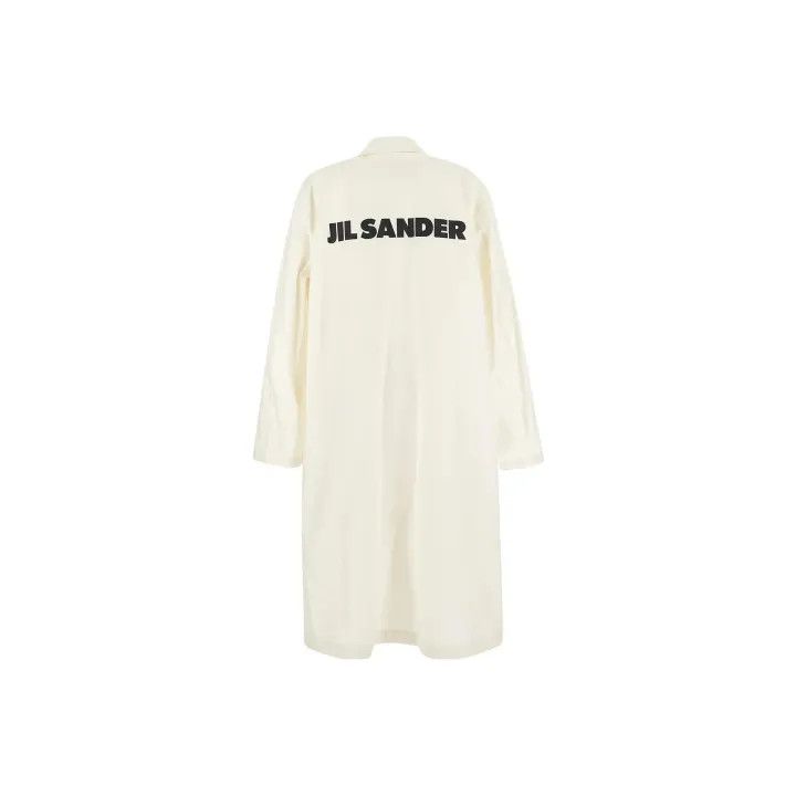 Jil Sander JIL SANDER Logo Print Long Sleeve Coat 0079 Size US L / EU 52-54 / 3 - 1 Thumbnail