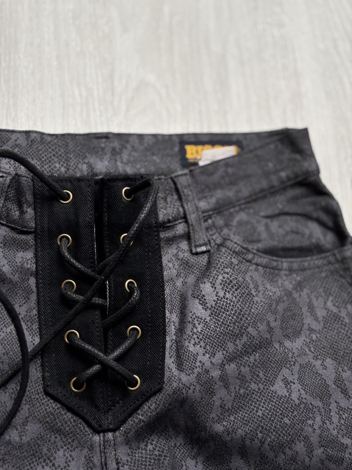 Japanese Brand Bison lace up flare pants Size US 27 - 3 Thumbnail