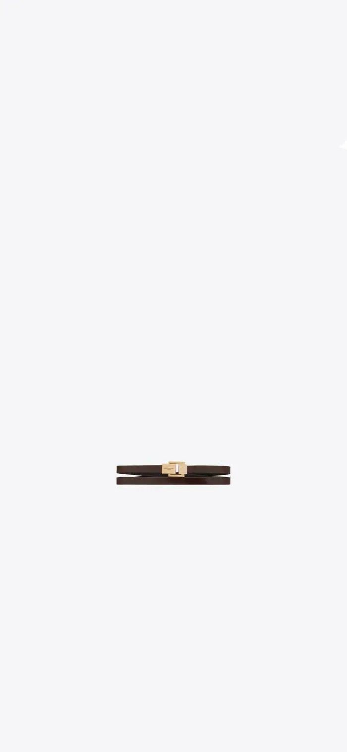 Saint Laurent Paris o1b1hav110425 756762 Size: S / Bracelet in Dark Maroon Size ONE SIZE - 1 Preview