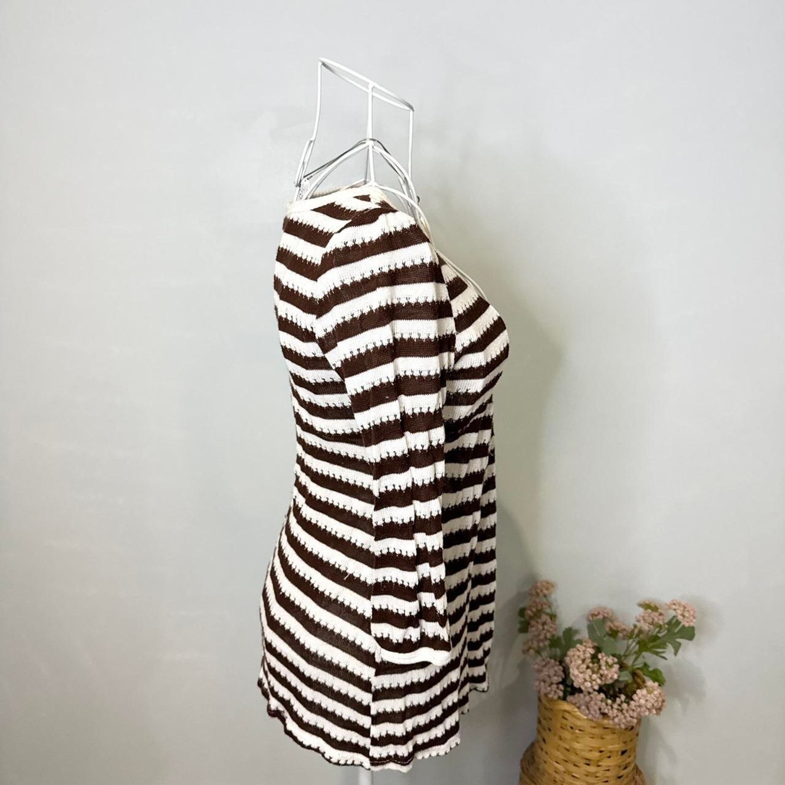 Other Gorgeous rare vintage y2k striped babydoll long sleeve top Size L / US 10 / IT 46 - 5 Thumbnail