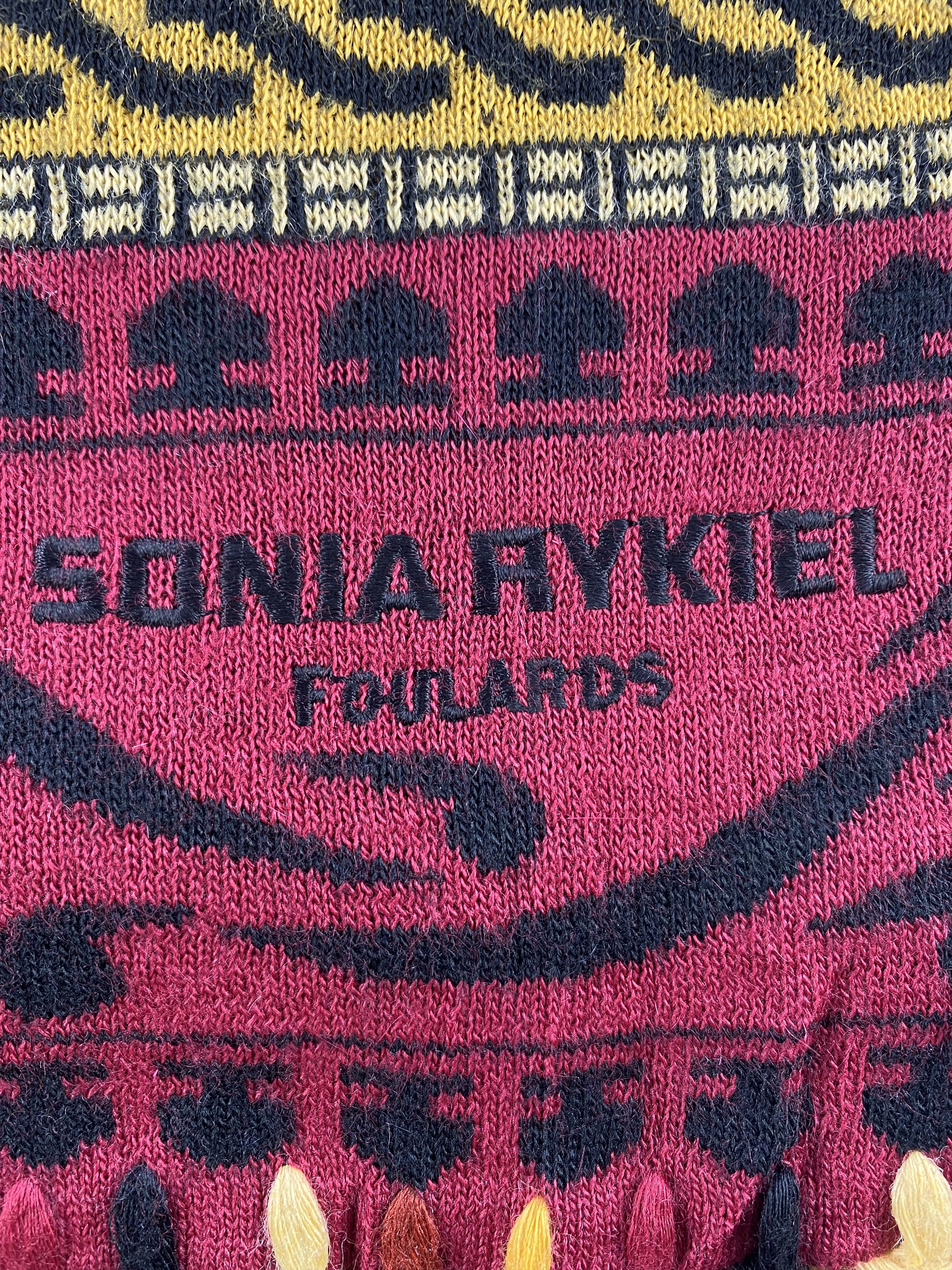 Vintage Sonia Rykiel Scarf / Muffler / Neckwear - WW1834 Size ONE SIZE - 6 Thumbnail