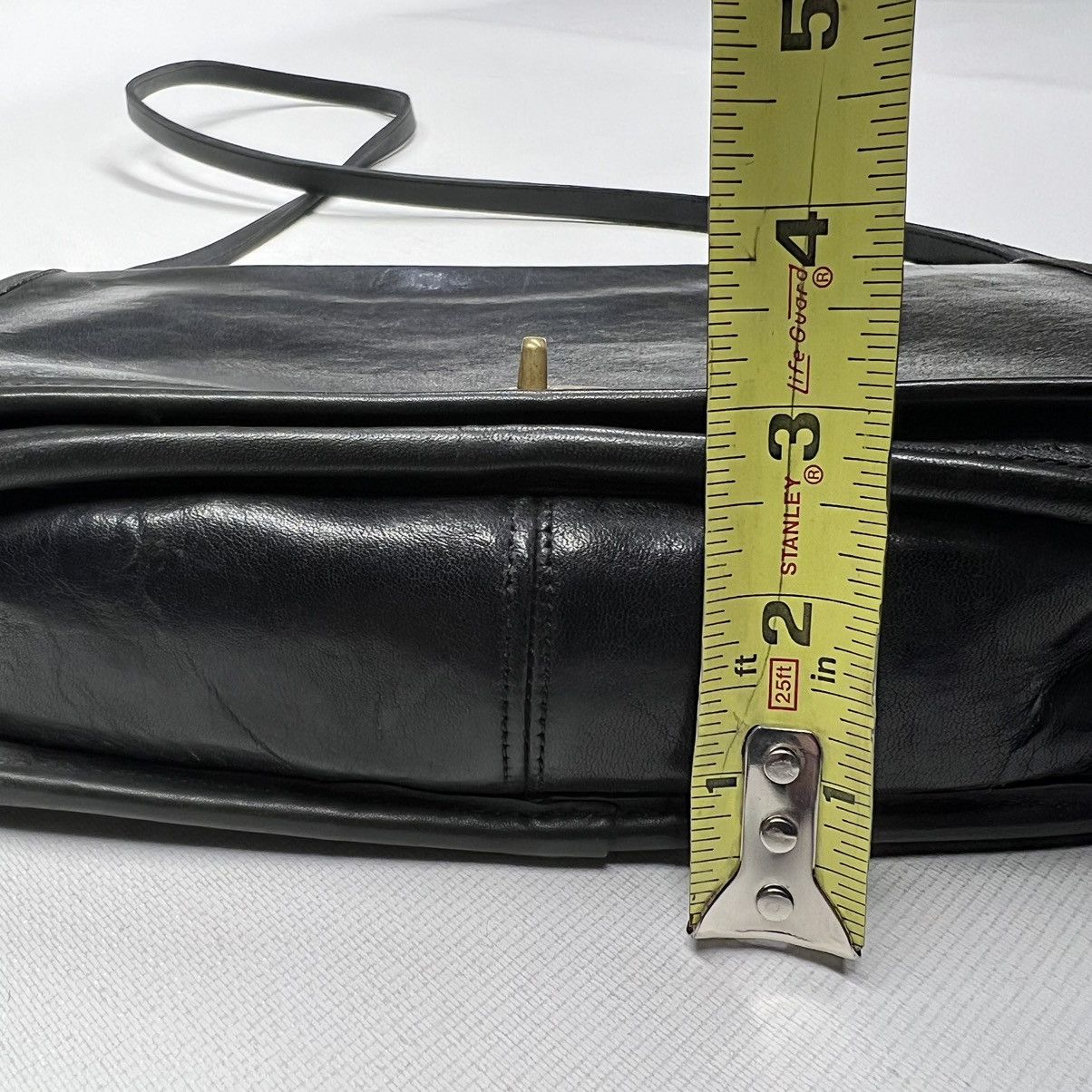 Coach × Vintage VTG Coach Crossbody Bag Purse Clutch Black Leather Hang Tag Size ONE SIZE - 23 Thumbnail